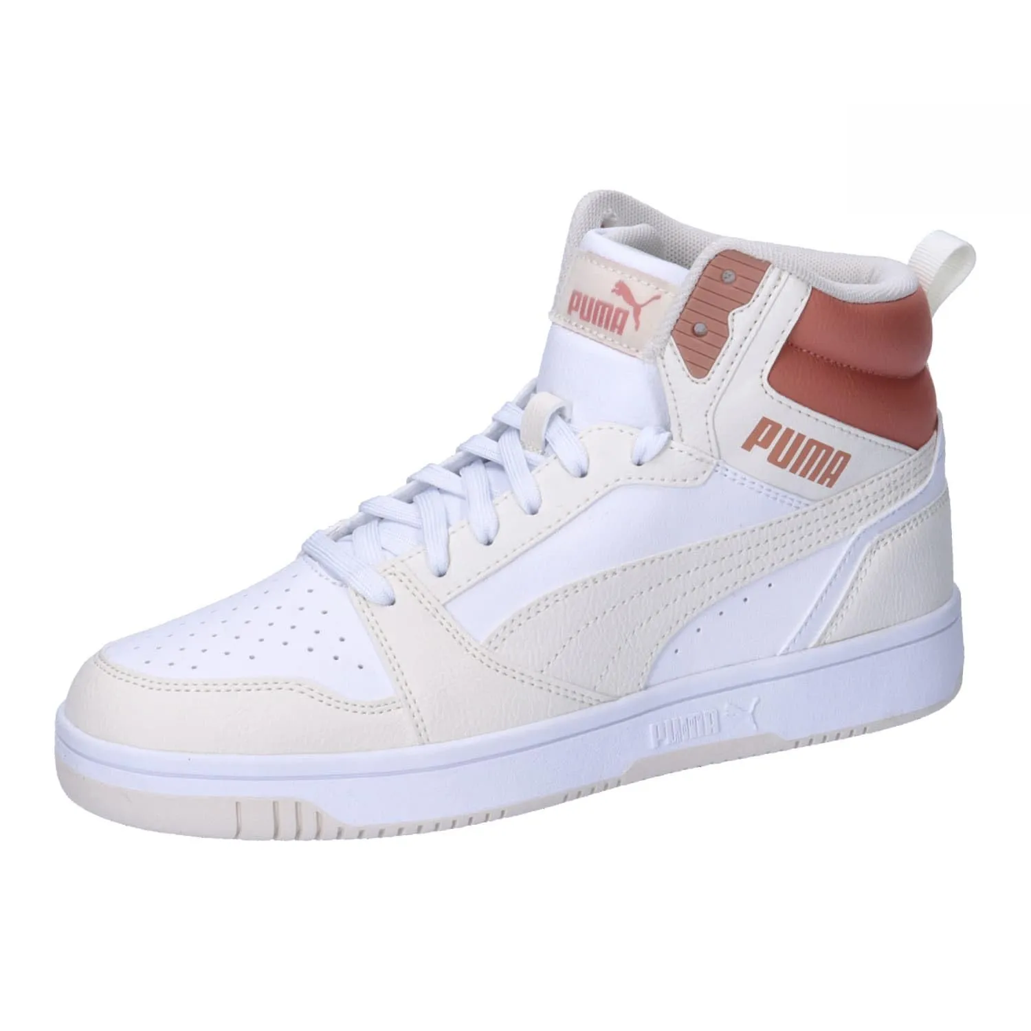 PUMA Rebound V6 Unisex Adult Sneakers - White Frosted Ivory Deeva Peach, 37 EU - immagine 1