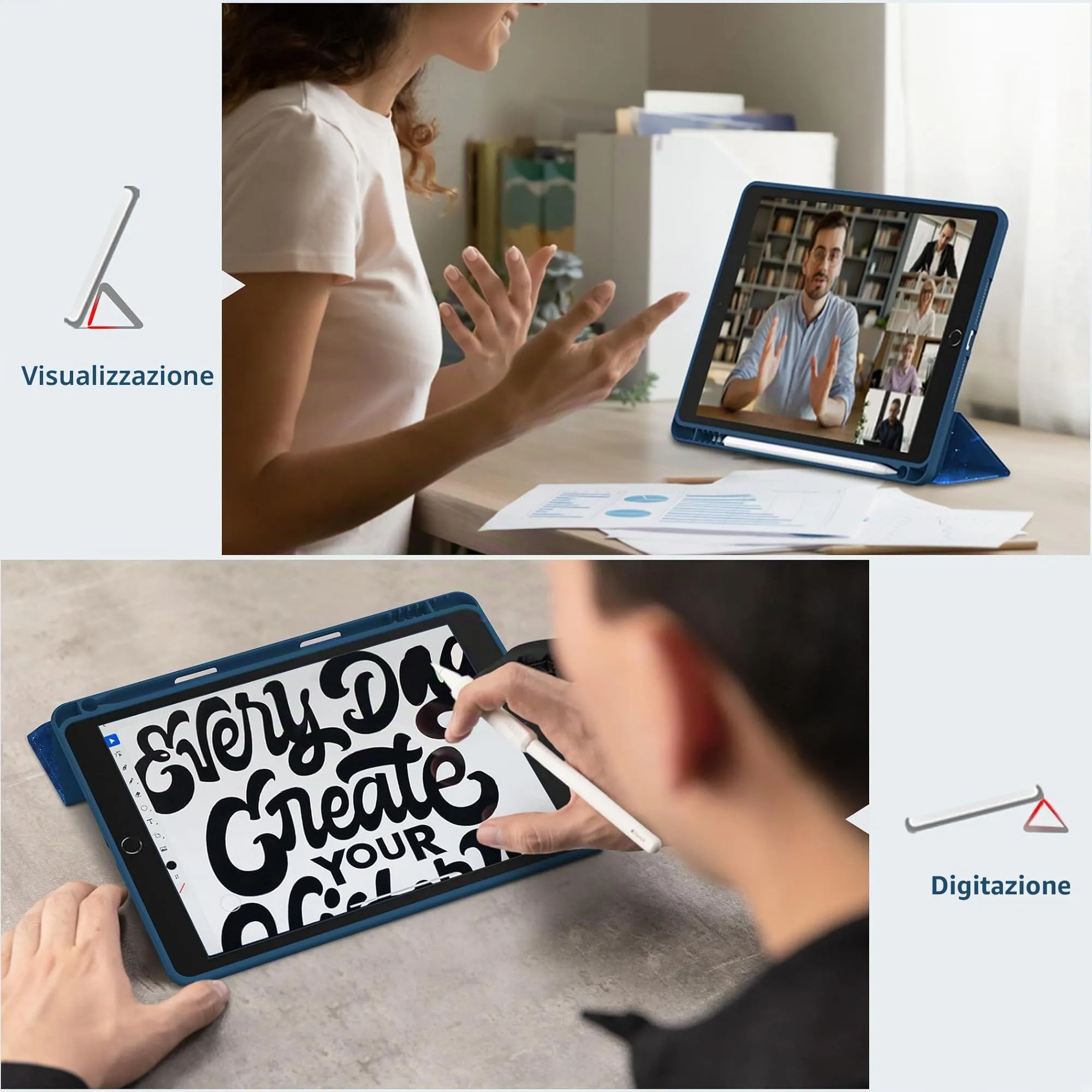 CACOE Cover per iPad 9a / 8a / 7a Generazione 10,2 pollici - immagine 7