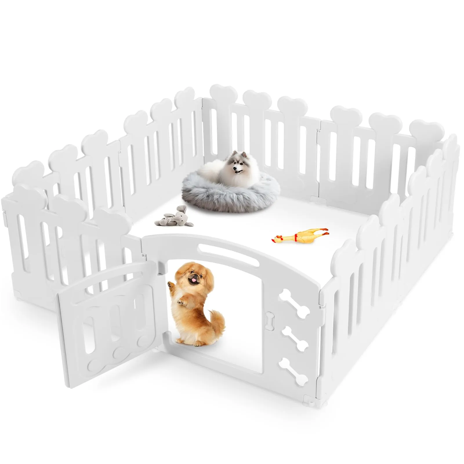 MAMIZO Recinto per Cani da Interno ed Esterno, 60cm, Box 8 Pannelli - immagine 1
