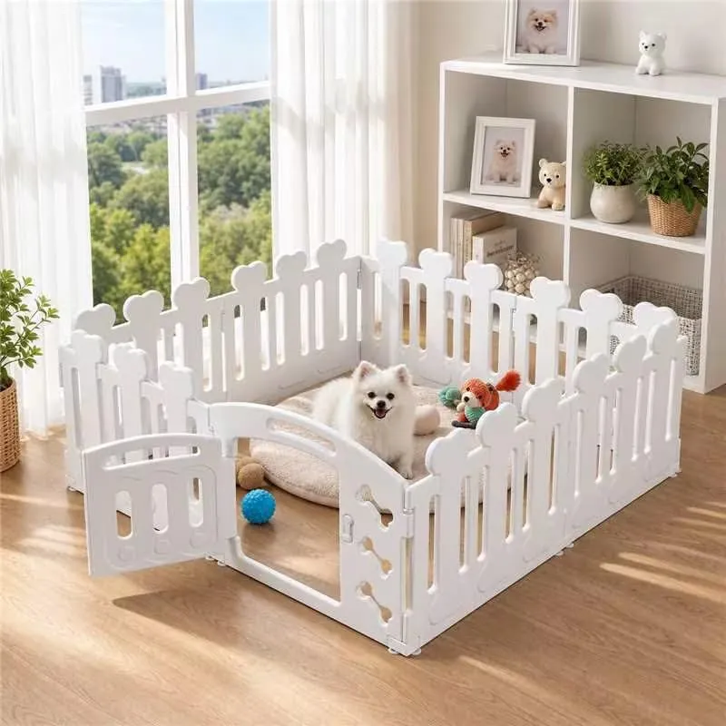 MAMIZO Recinto per Cani da Interno ed Esterno, 60cm, Box 8 Pannelli - immagine 2