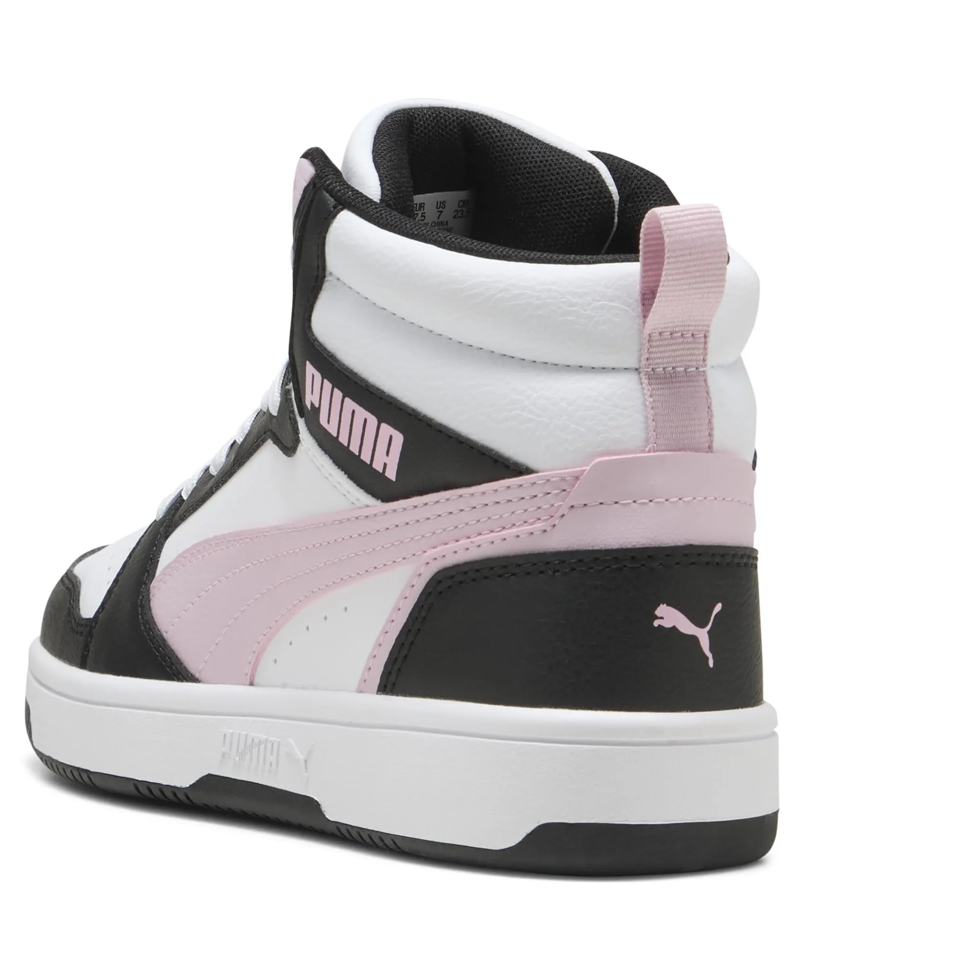 PUMA Rebound V6 White Rose Mauve Black, 37.5 EU - immagine 2