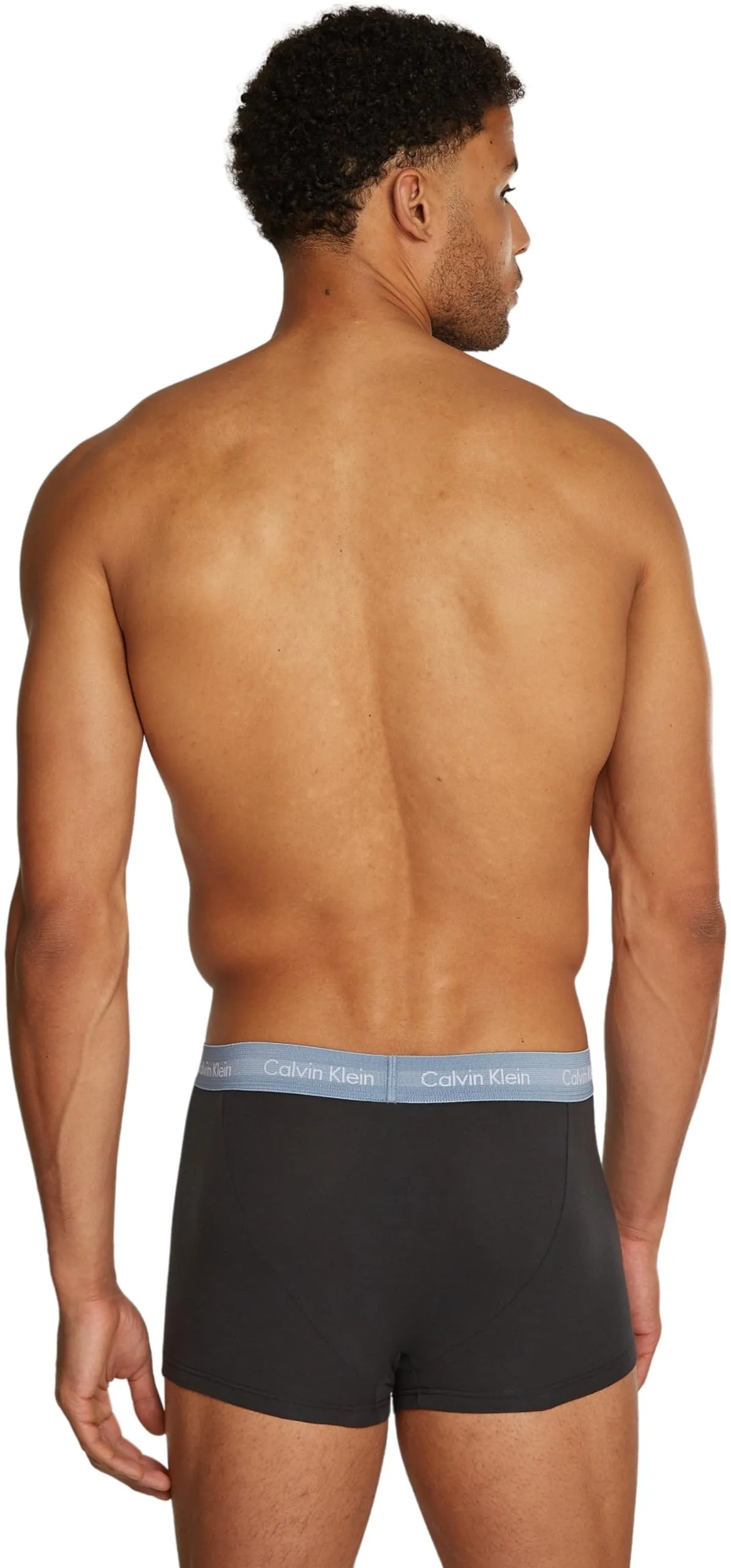 Calvin Klein Uomo Pantaloncini Boxer Vita Bassa, Confezione da 3, Nero (B- Ink, Ash, Troposphere), S - immagine 2