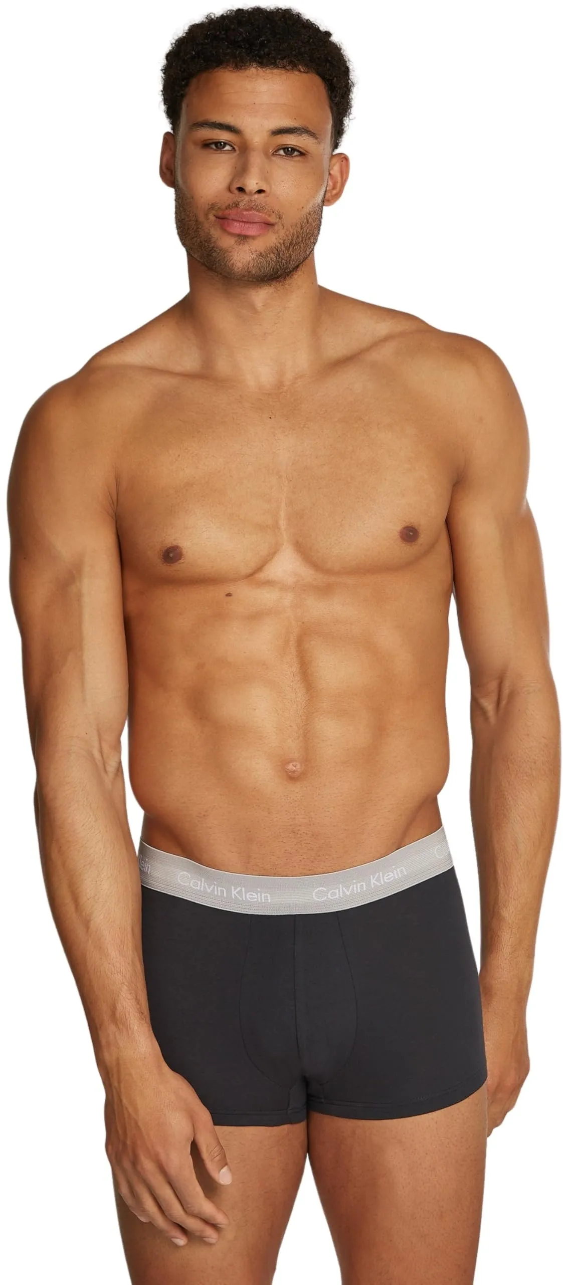 Calvin Klein Uomo Pantaloncini Boxer Vita Bassa, Confezione da 3, Nero (B- Ink, Ash, Troposphere), S - immagine 6