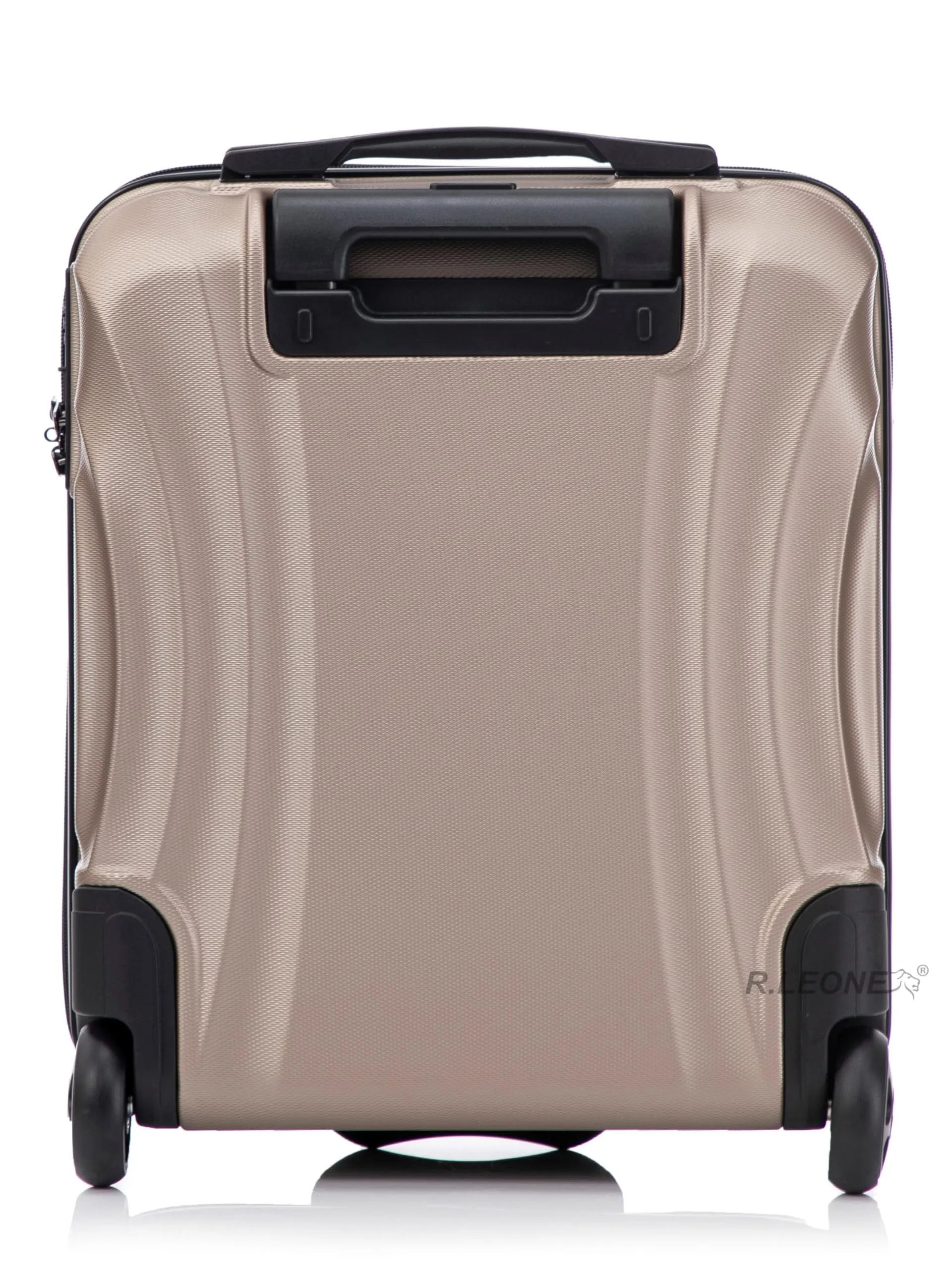 R.Leone Easyjet Trolley Bagaglio a Mano 2 Ruote in ABS 20374ES - Oro, 45x36x20 cm - immagine 3