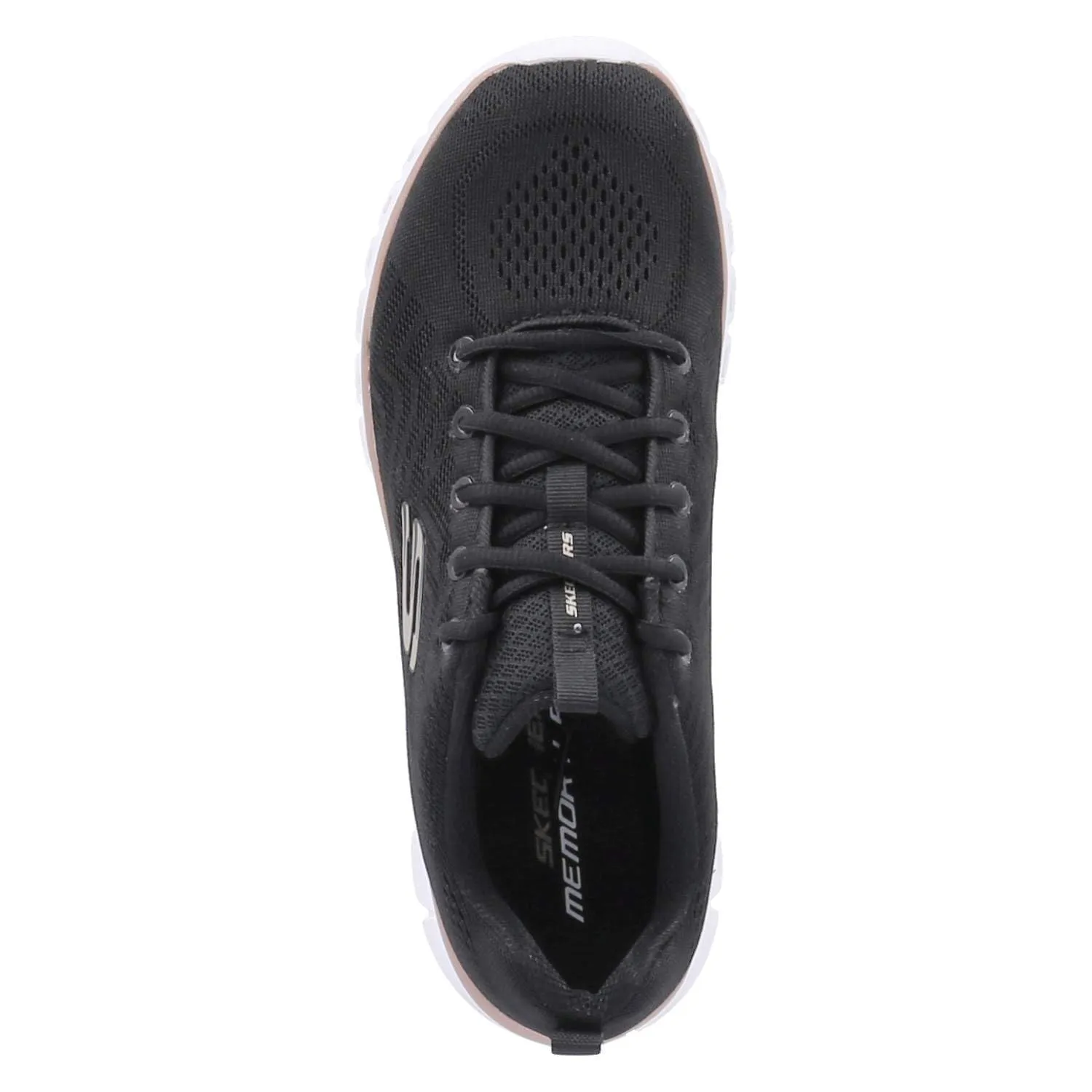 Skechers Scarpe Sportive Donna, Nero Oro, 39.5 EU - immagine 6