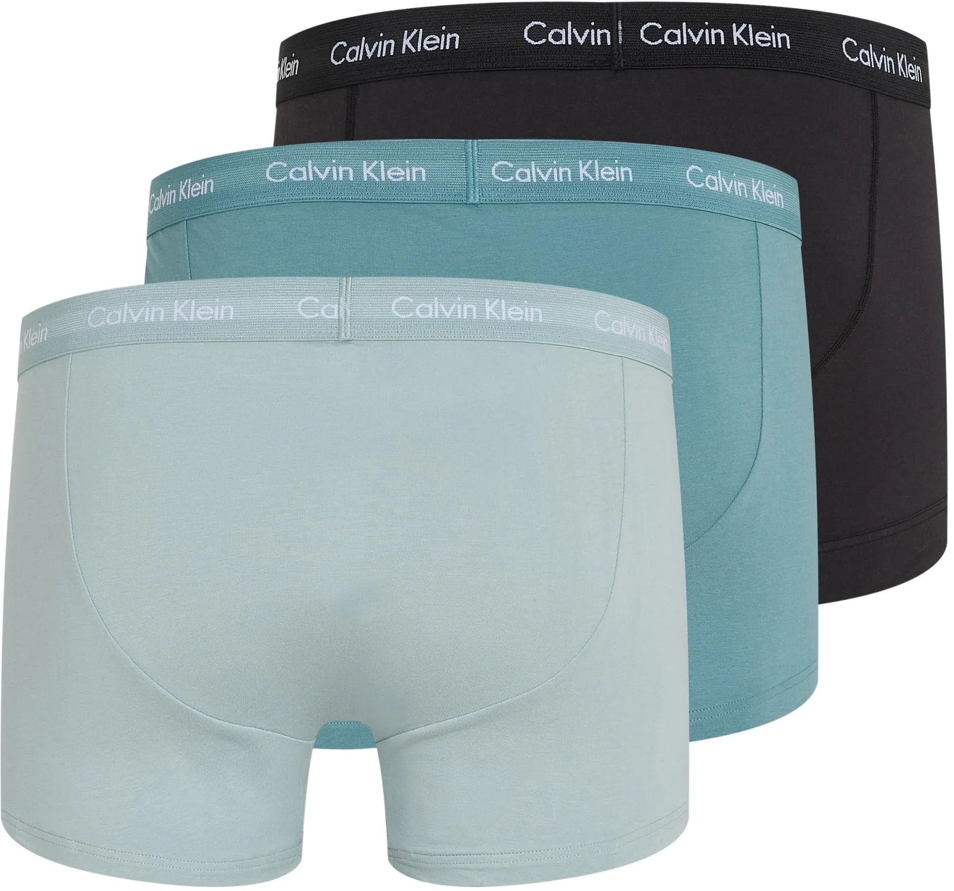 Calvin Klein Uomo Pantaloncini Boxer Vita Bassa, Confezione da 3, Blu (Black, Shade, Slate Turquoise), XL - immagine 8