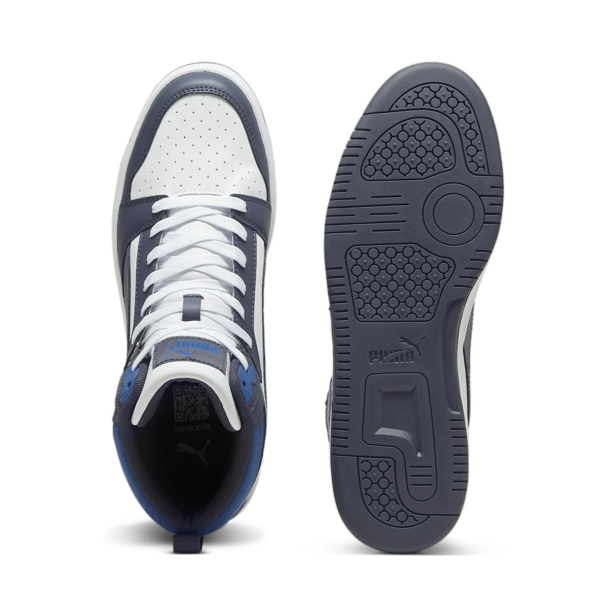 PUMA Rebound V6, White Galactic Gray Clyde Royal, 40 EU - immagine 6