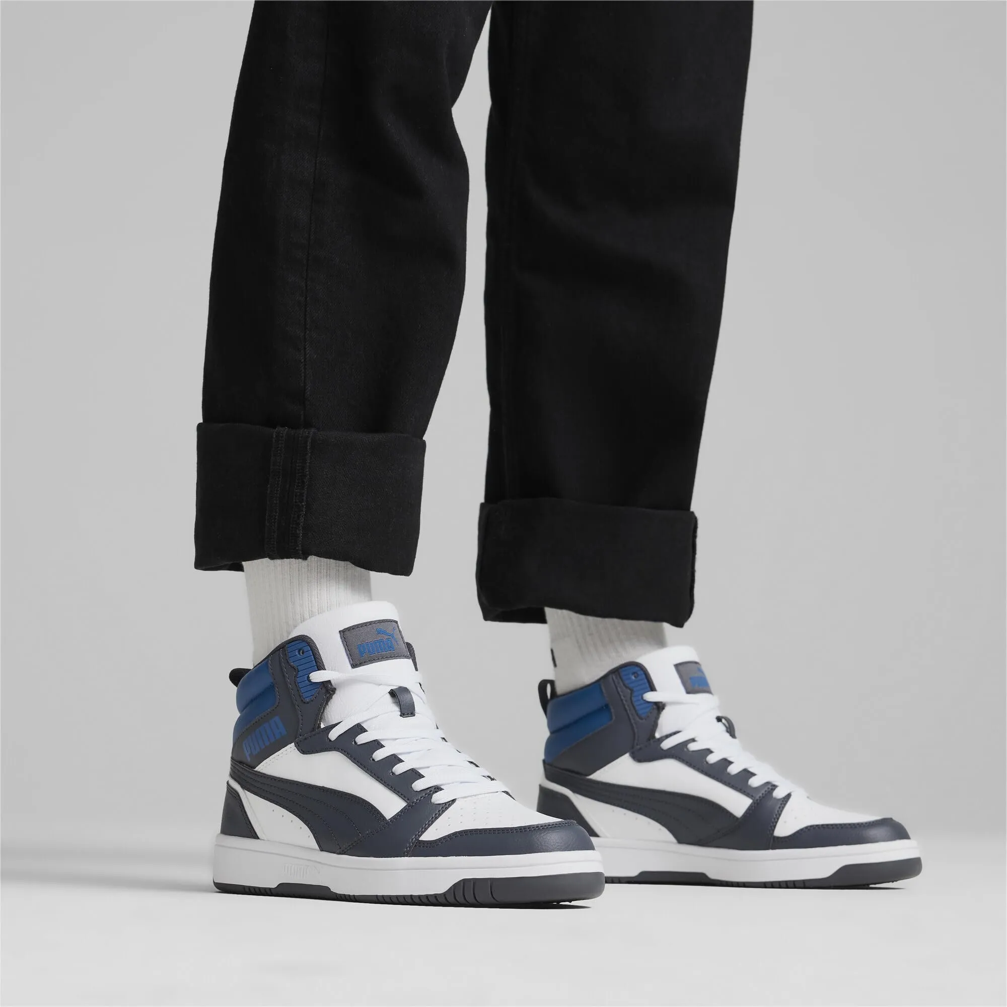 PUMA Rebound V6, White Galactic Gray Clyde Royal, 40 EU - immagine 9