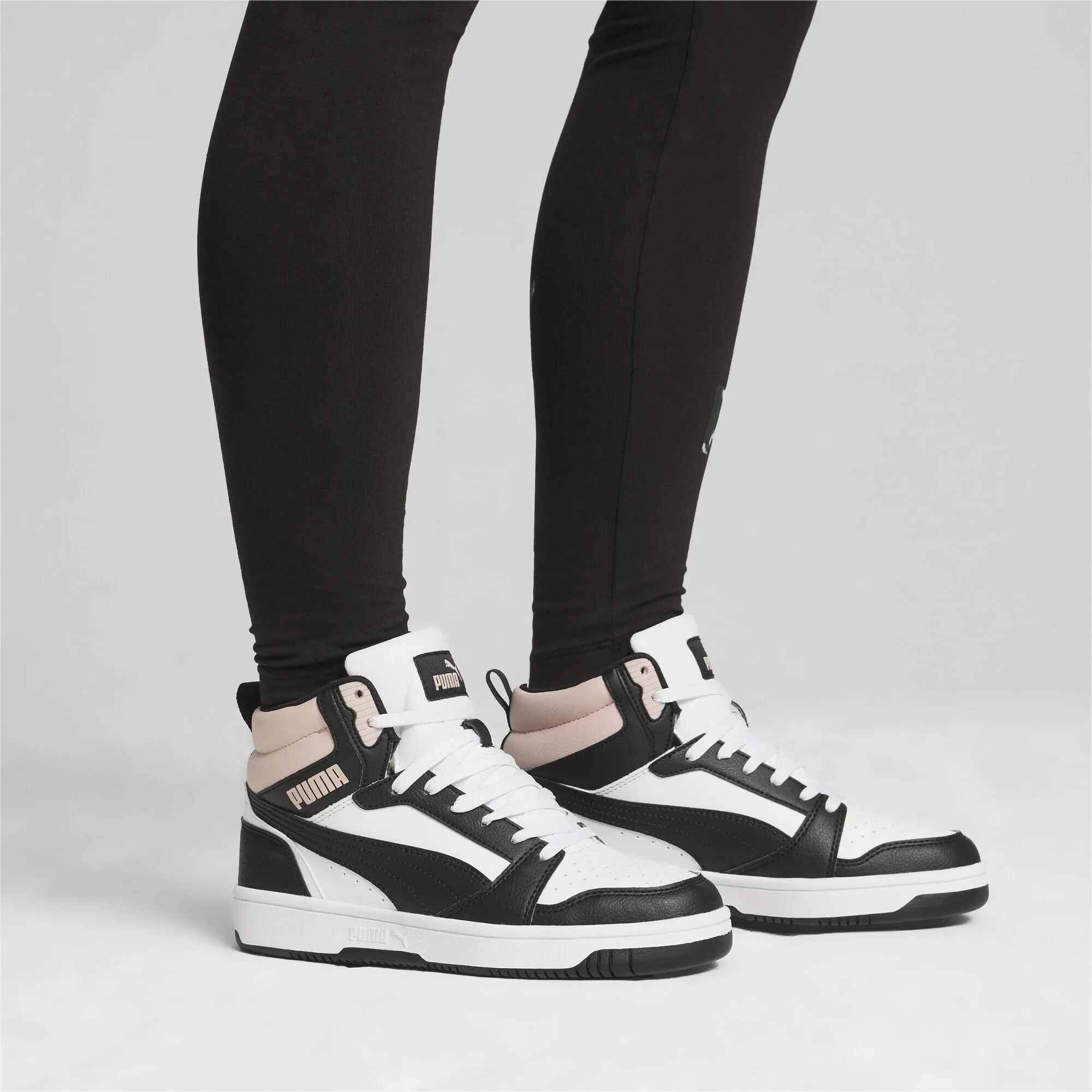 PUMA Rebound V6, White Black Mauve Mist, 38.5 EU - immagine 2