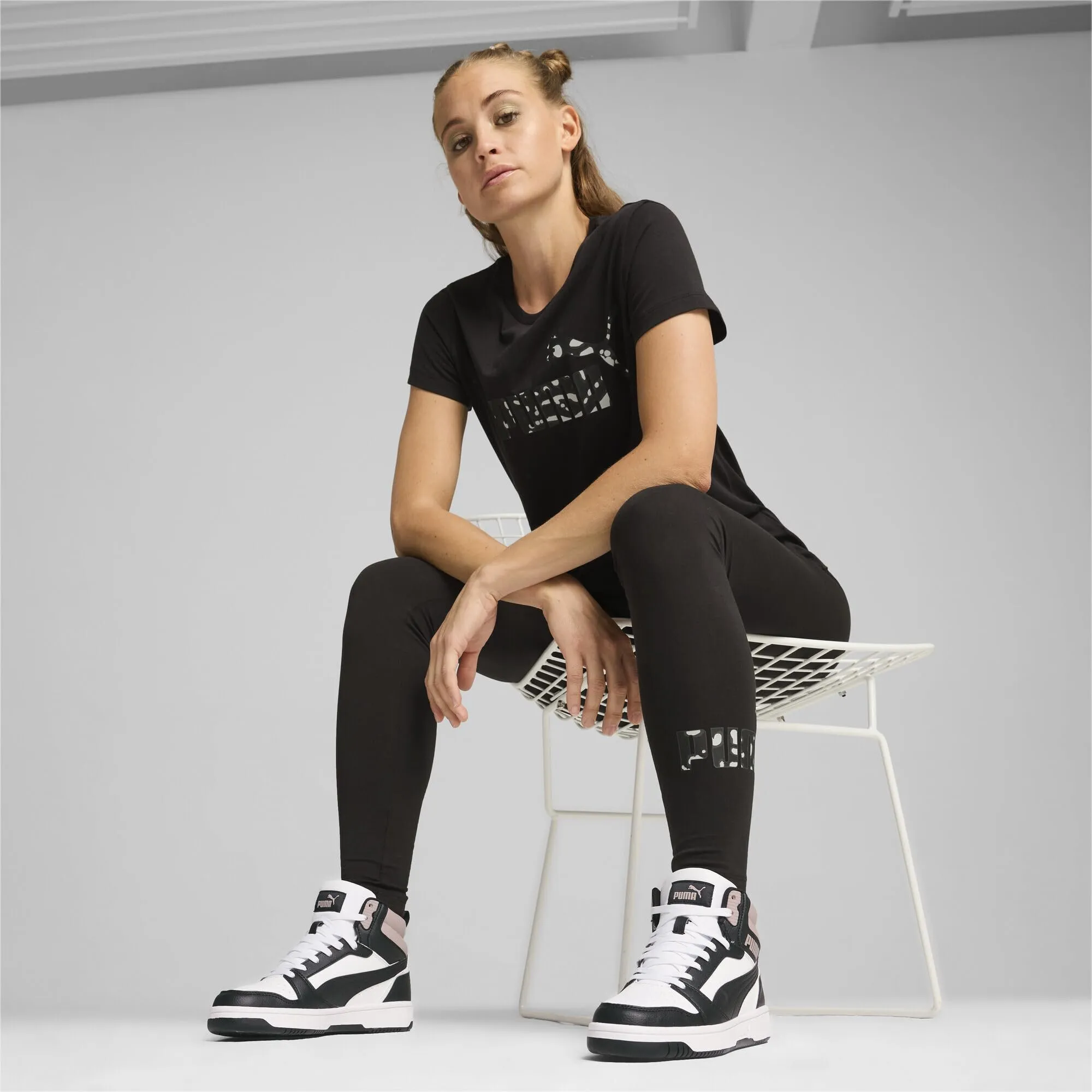 PUMA Rebound V6, White Black Mauve Mist, 38.5 EU - immagine 3