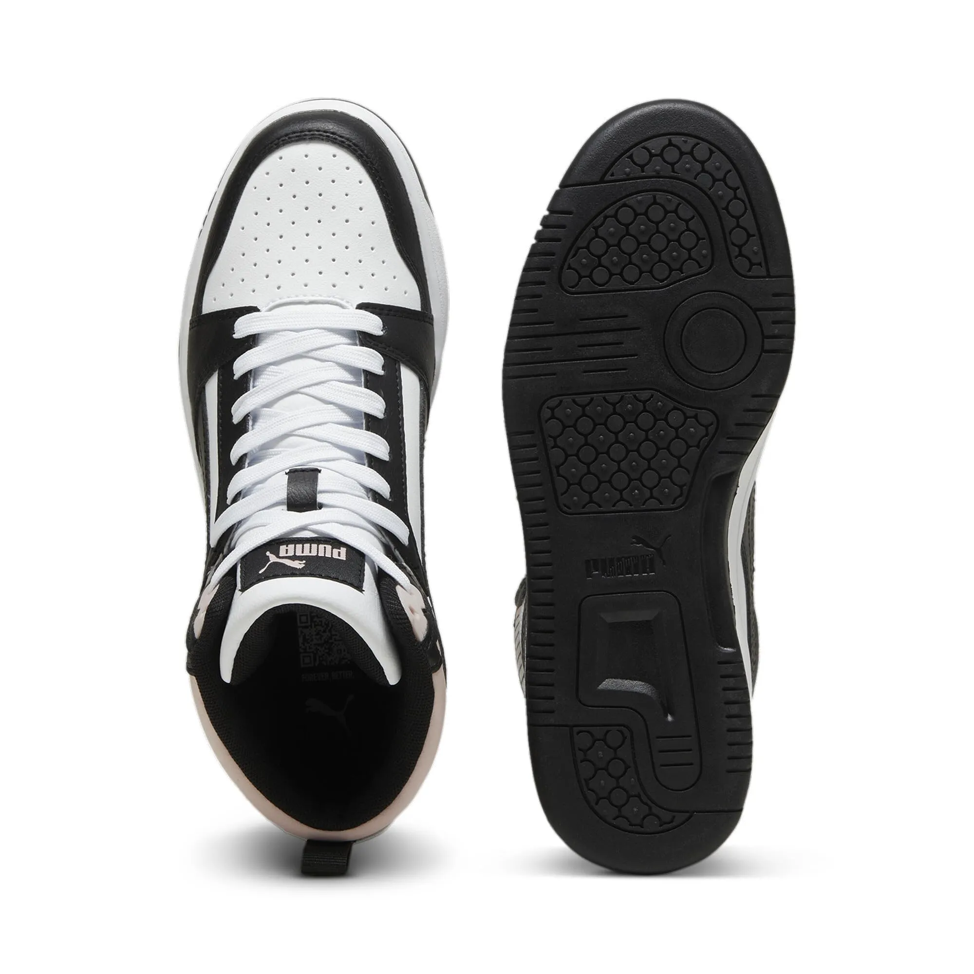 PUMA Rebound V6, White Black Mauve Mist, 38.5 EU - immagine 7