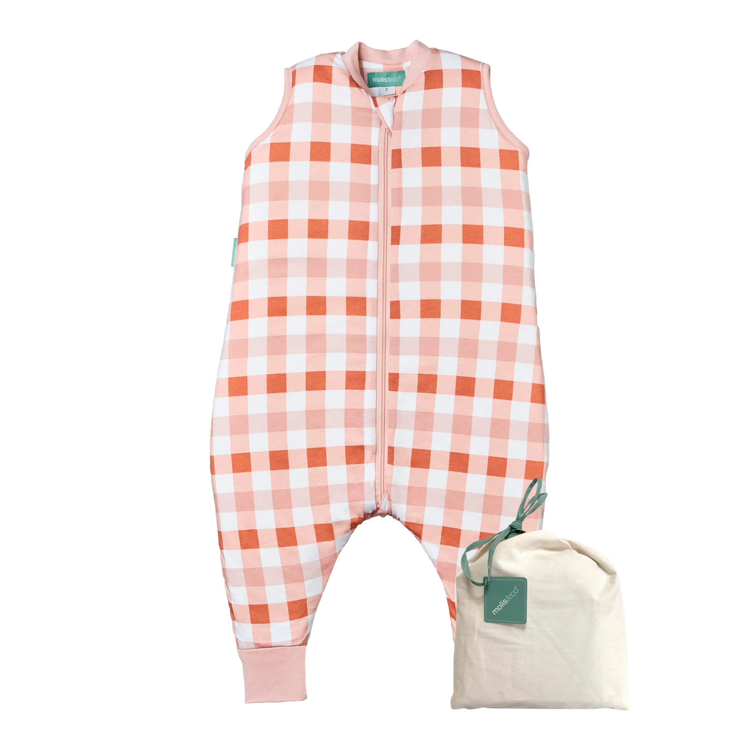 molis & co Sacco Nanna con piedini 1 TOG Cotone Oeko-TEX 100 Canyon Check 2 anni - immagine 1