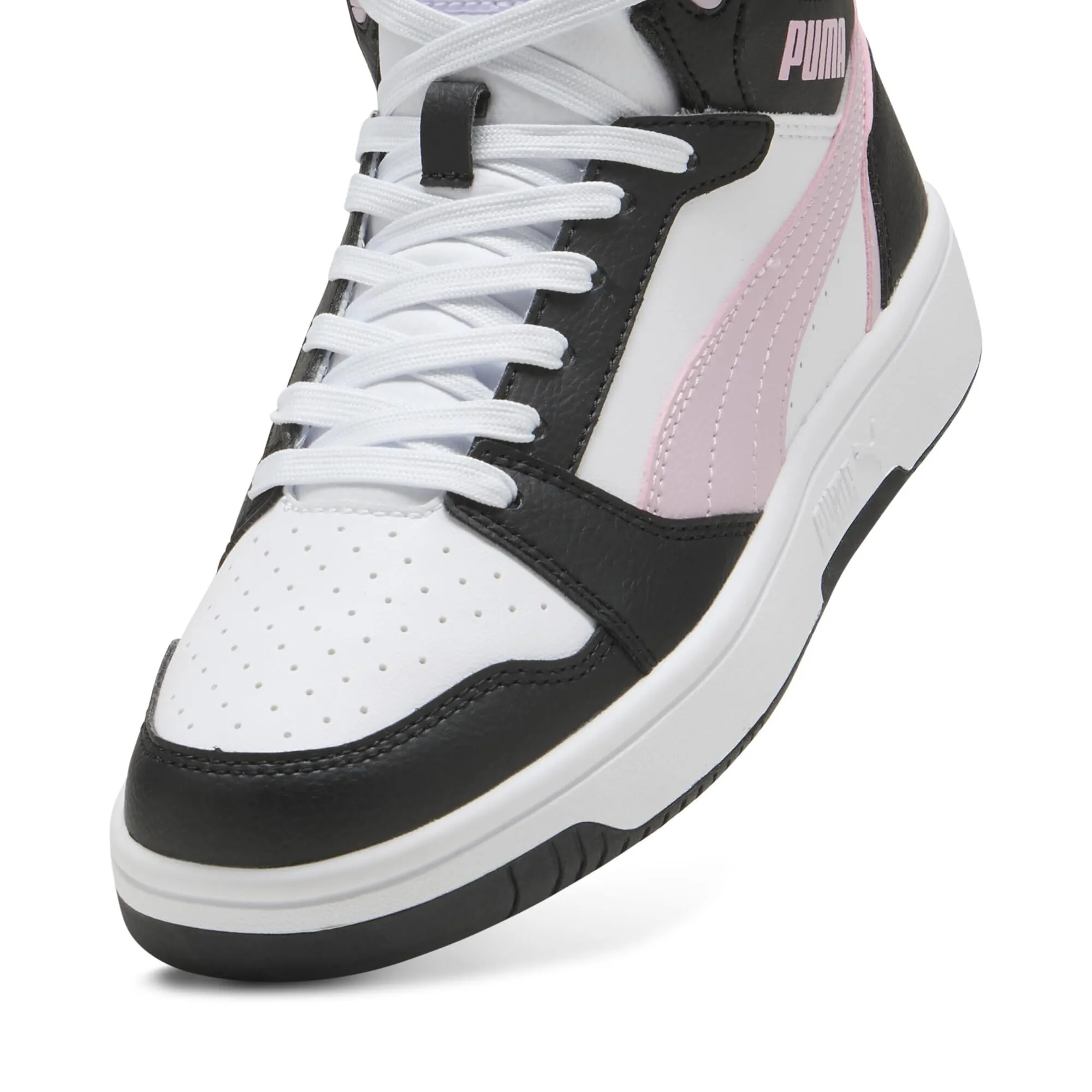 PUMA Rebound V6 Sneakers, White Rose Mauve Black, 47 EU - immagine 7