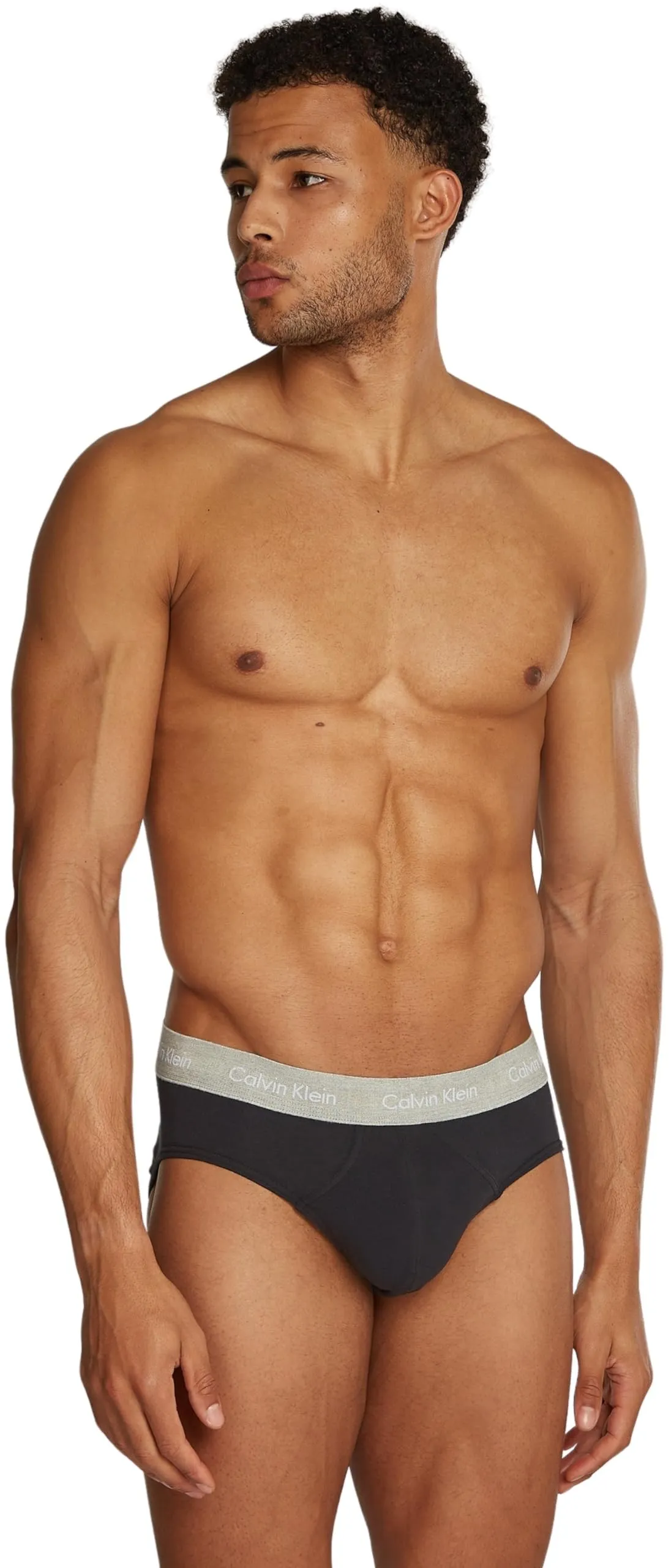 Calvin Klein Uomo Slip Hipster, 3 Pack, Black, Shade, Slate Turquoise, S - immagine 7