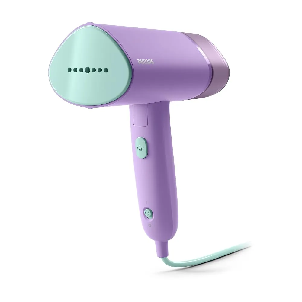 Philips 3000 Ferro da Stiro Verticale a Vapore Pieghevole STH3010/30, 20 g/min, 1000W, Viola - immagine 1