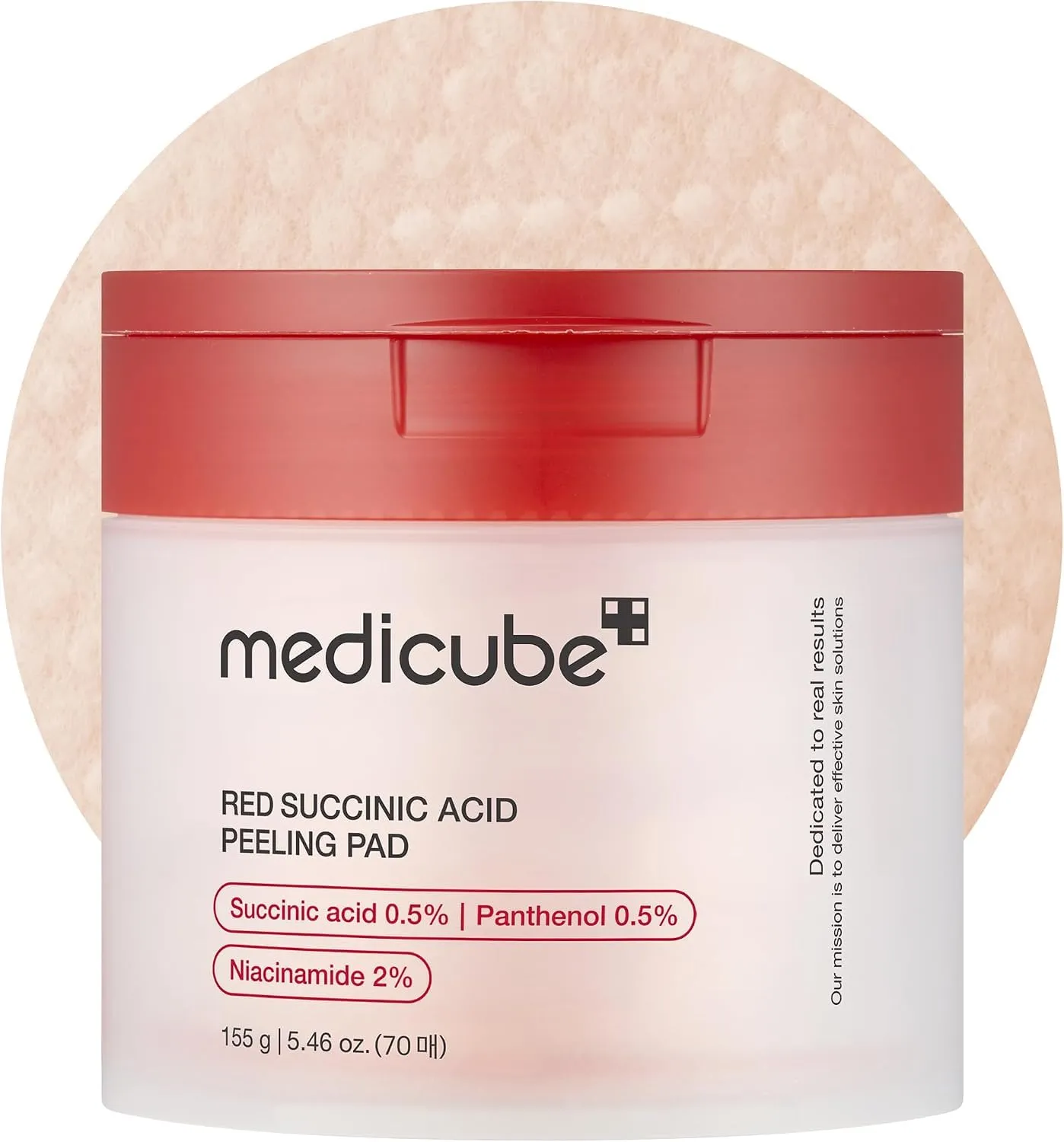 medicube Red Succinic Acid Panthenol Facial Peeling Toner Pads - immagine 1