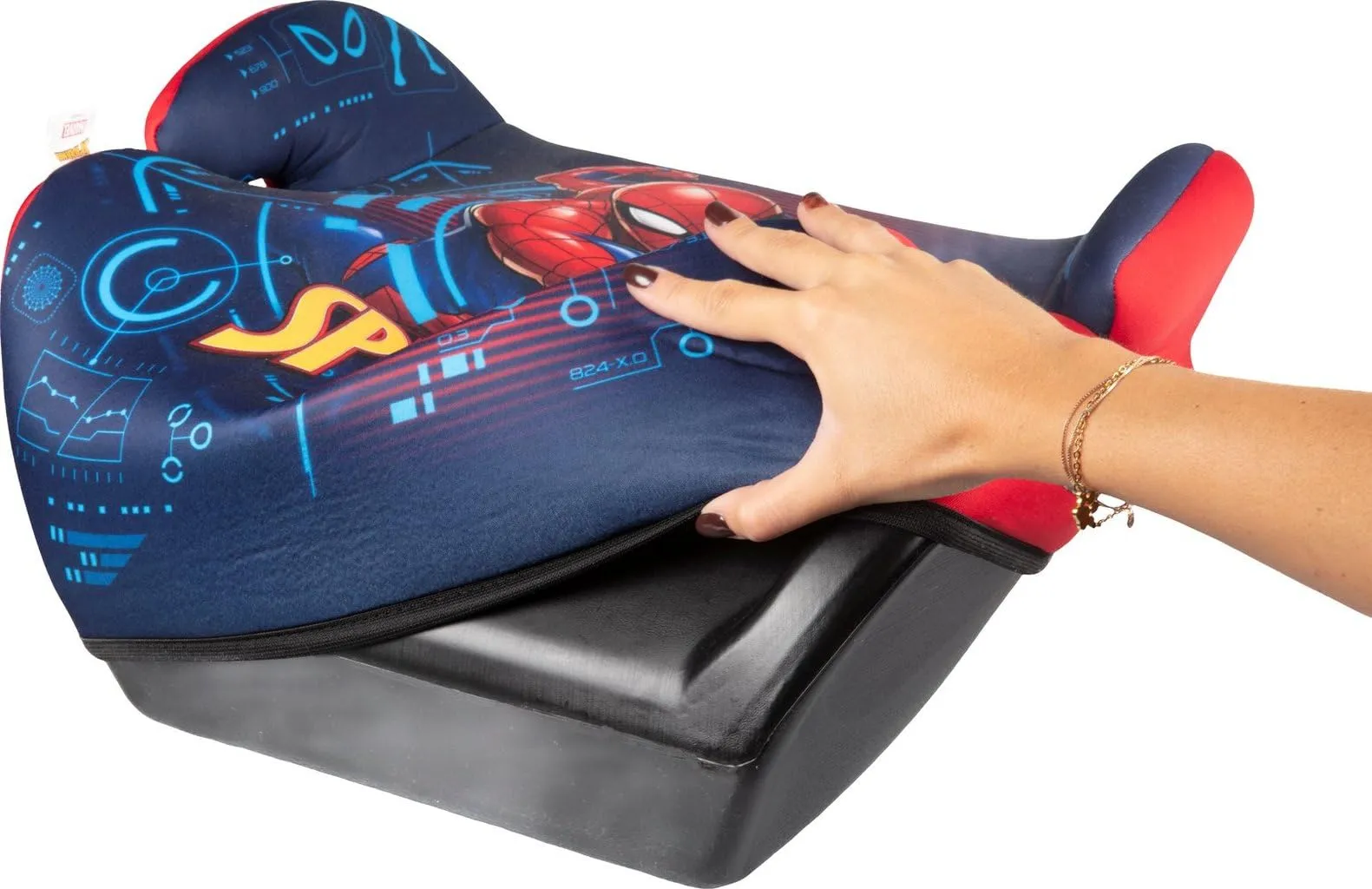 Tataway Seggiolino Alzatina Auto Bimbi Marvel Spiderman I-Size ECE R129, 126-150 cm, 22-36 kg, Gruppo 3 - immagine 9
