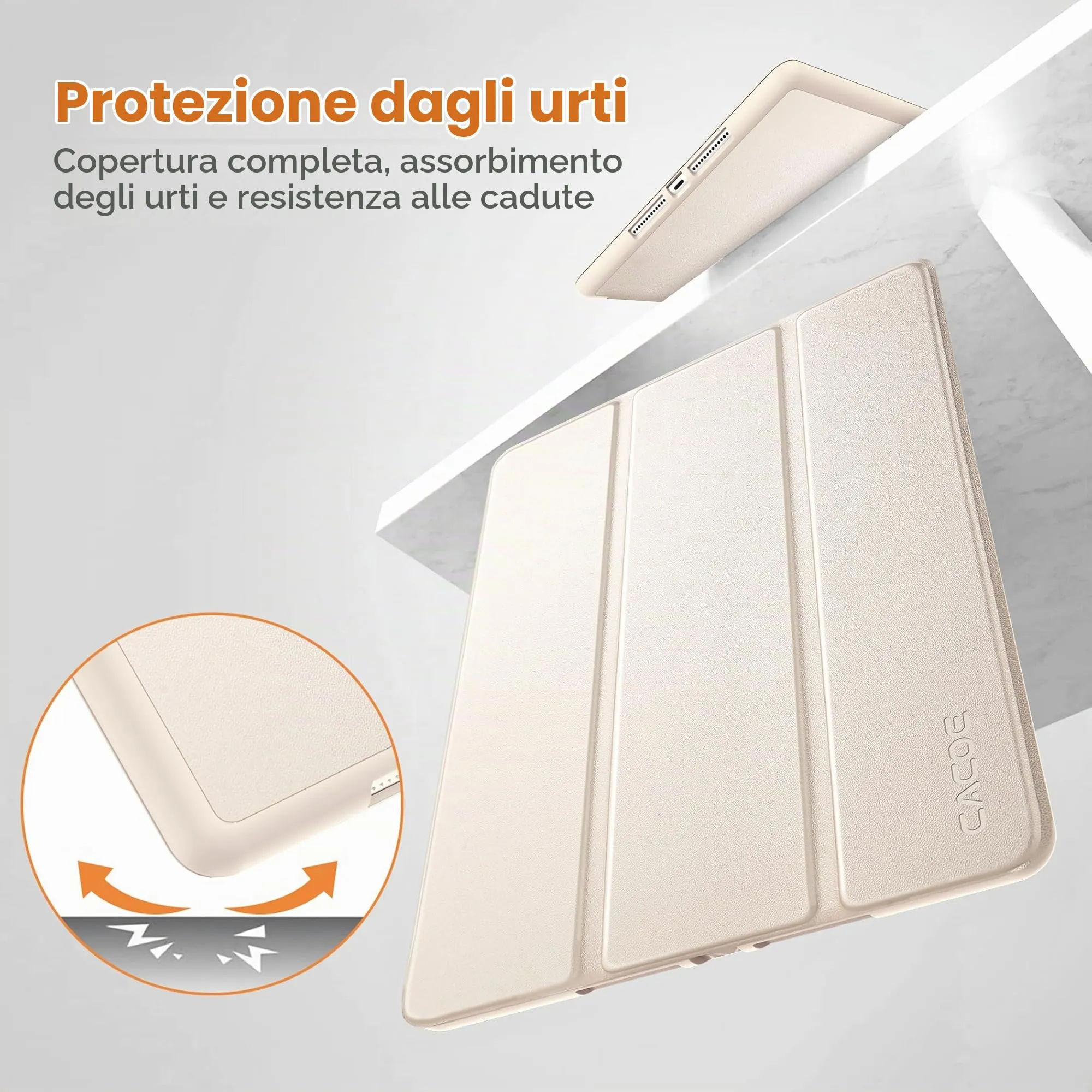CACOE Cover per iPad 9a / 8a / 7a Generazione (10,2 pollici) con Portapenne - immagine 4