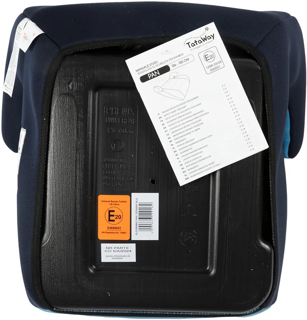 Tataway Seggiolino Alzatina Auto Bimbi I-Size ECE R129, 126-150 cm, 22-36 kg, Gruppo 3, Blu - immagine 6