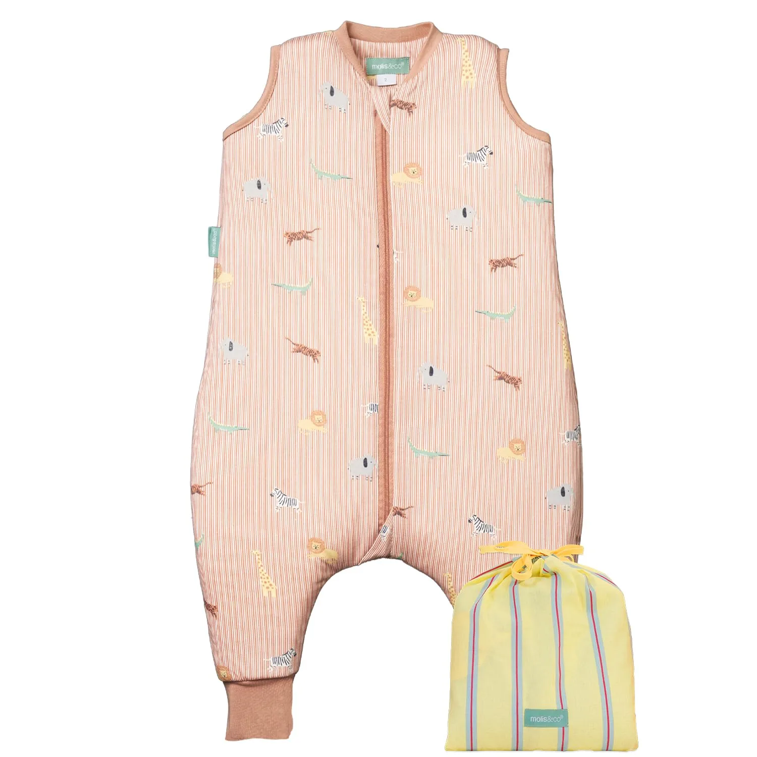 molis & co Sacco Nanna con piedini 1 TOG Cotone Oeko-TEX 100 Jungle 6 anni - immagine 1