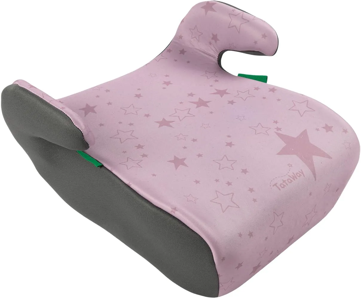 Tataway Seggiolino Alzatina Auto Bimbi I-Size ECE R129, 126-150 cm, 22-36 kg, Rosa - immagine 8