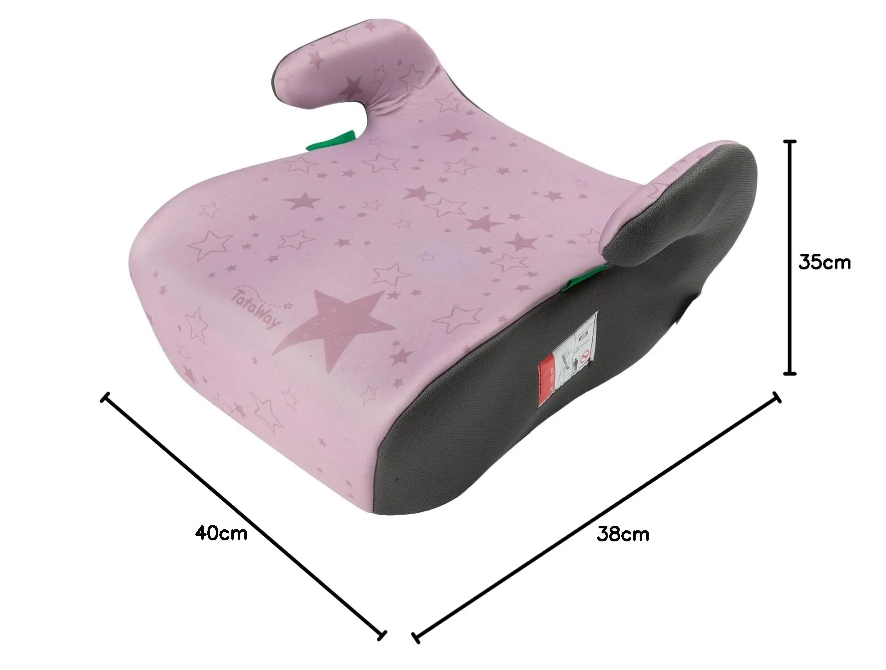 Tataway Seggiolino Alzatina Auto Bimbi I-Size ECE R129, 126-150 cm, 22-36 kg, Rosa - immagine 10