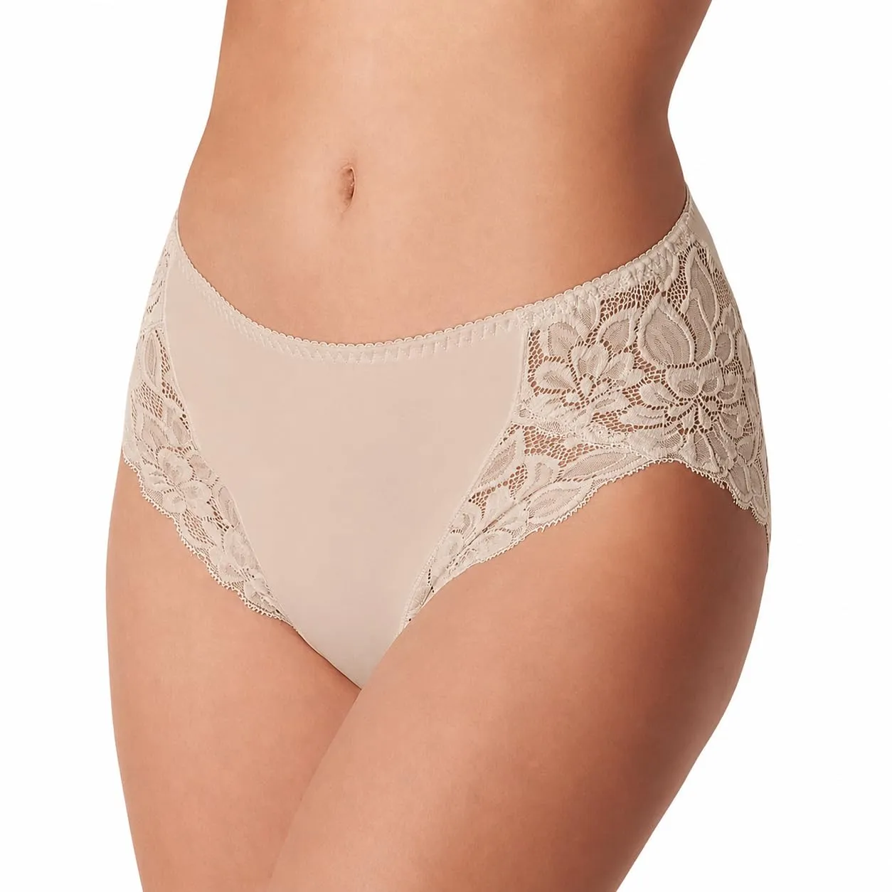 Cotonella ADC89 Slip Donna Cotone Bielastico, 8 Pezzi, Cipria, TG 3/M - immagine 1