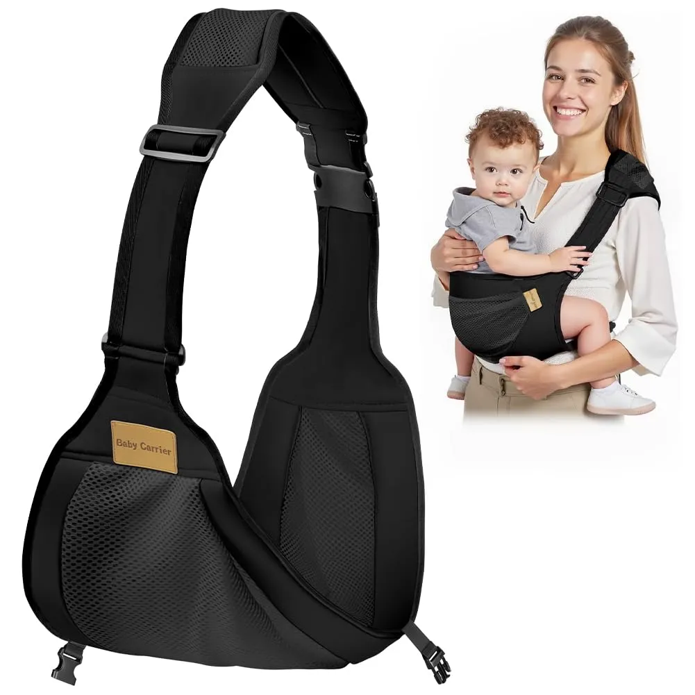AOOWU Fascia Porta Bambino Traspirante Ergonomica Regolabile, 0-36 Mesi, Max 25 Kg - immagine 1