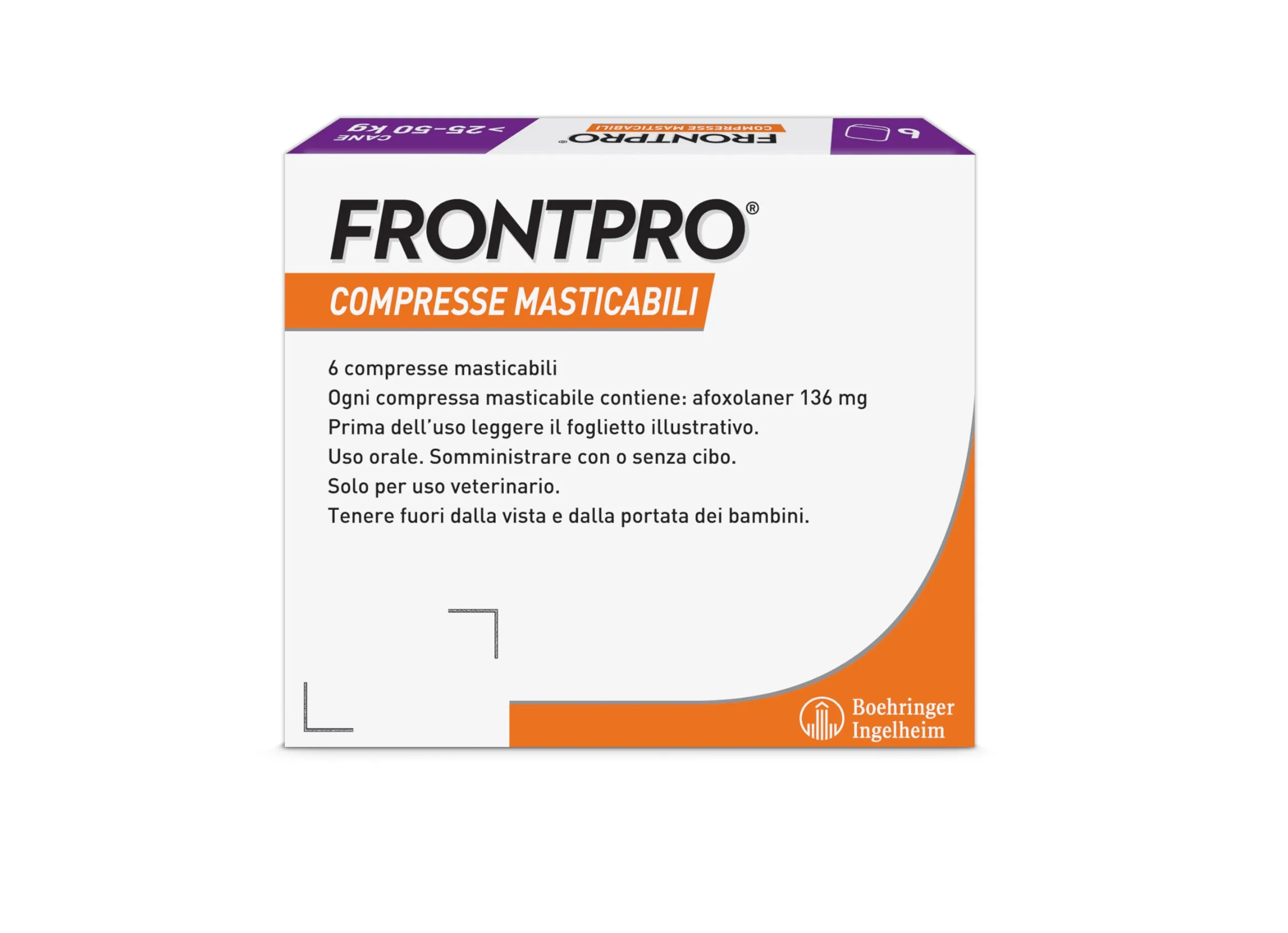Frontpro Compresse Masticabili per Cani contro Pulci e Zecche (25-50kg), 6 compresse - immagine 2