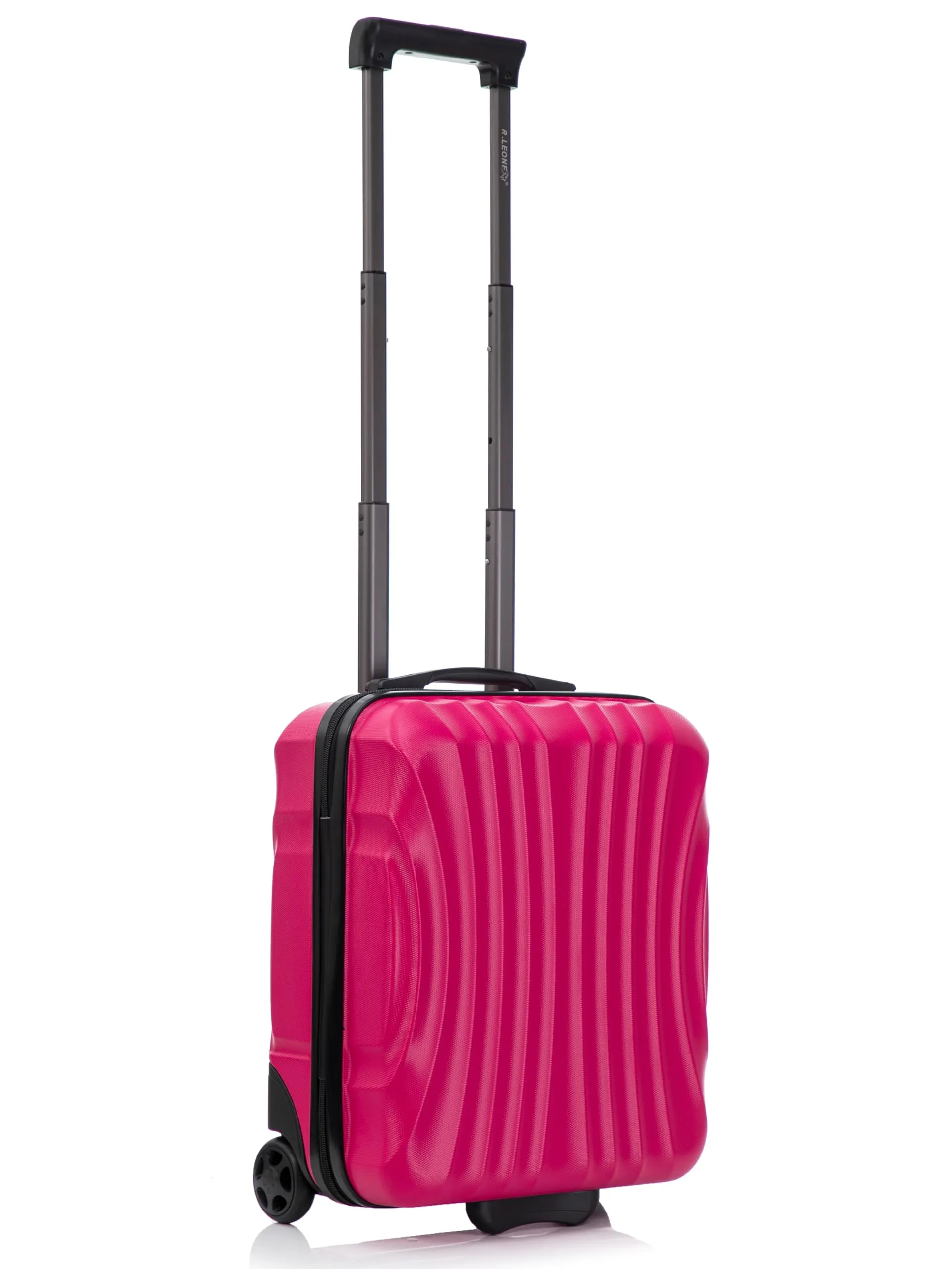 R.Leone Easyjet Trolley Bagaglio a Mano 2 Ruote in ABS 20374ES, Fucsia, 45x36x20 cm - immagine 1