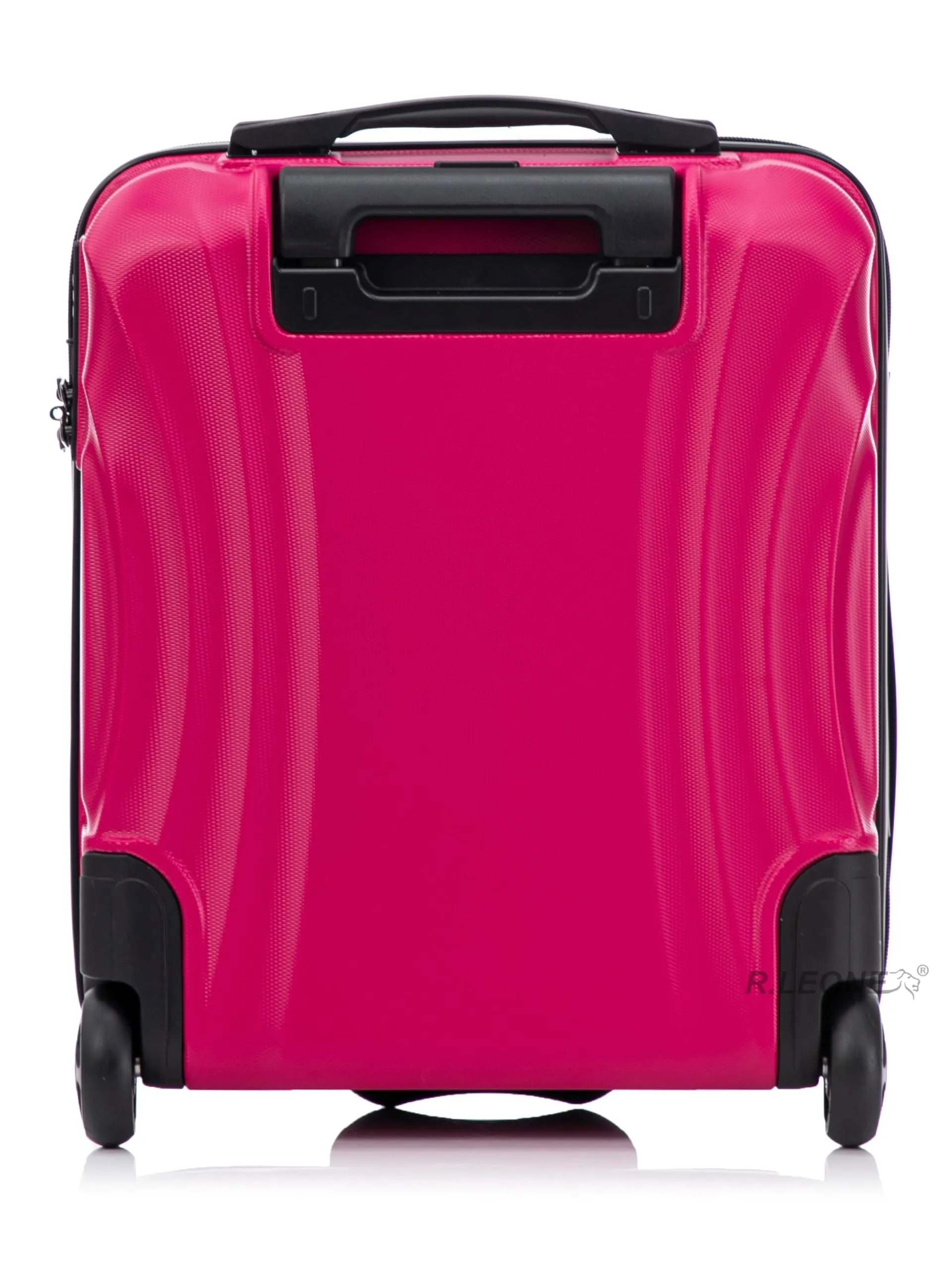 R.Leone Easyjet Trolley Bagaglio a Mano 2 Ruote in ABS 20374ES, Fucsia, 45x36x20 cm - immagine 3