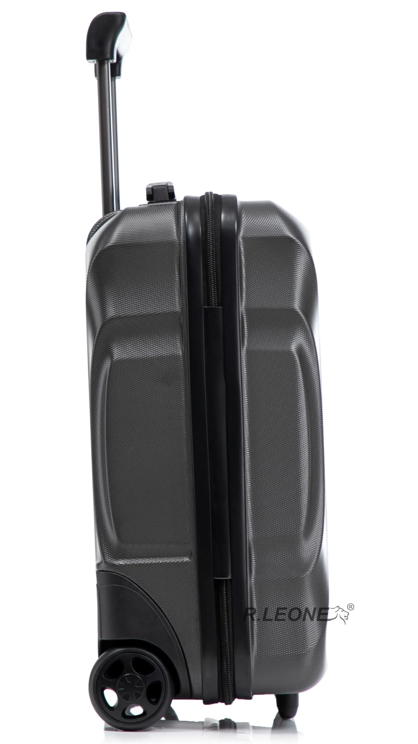 R.Leone Easyjet Trolley Bagaglio a Mano 2 Ruote in ABS 20374ES Grigio 45x36x20 cm - immagine 3