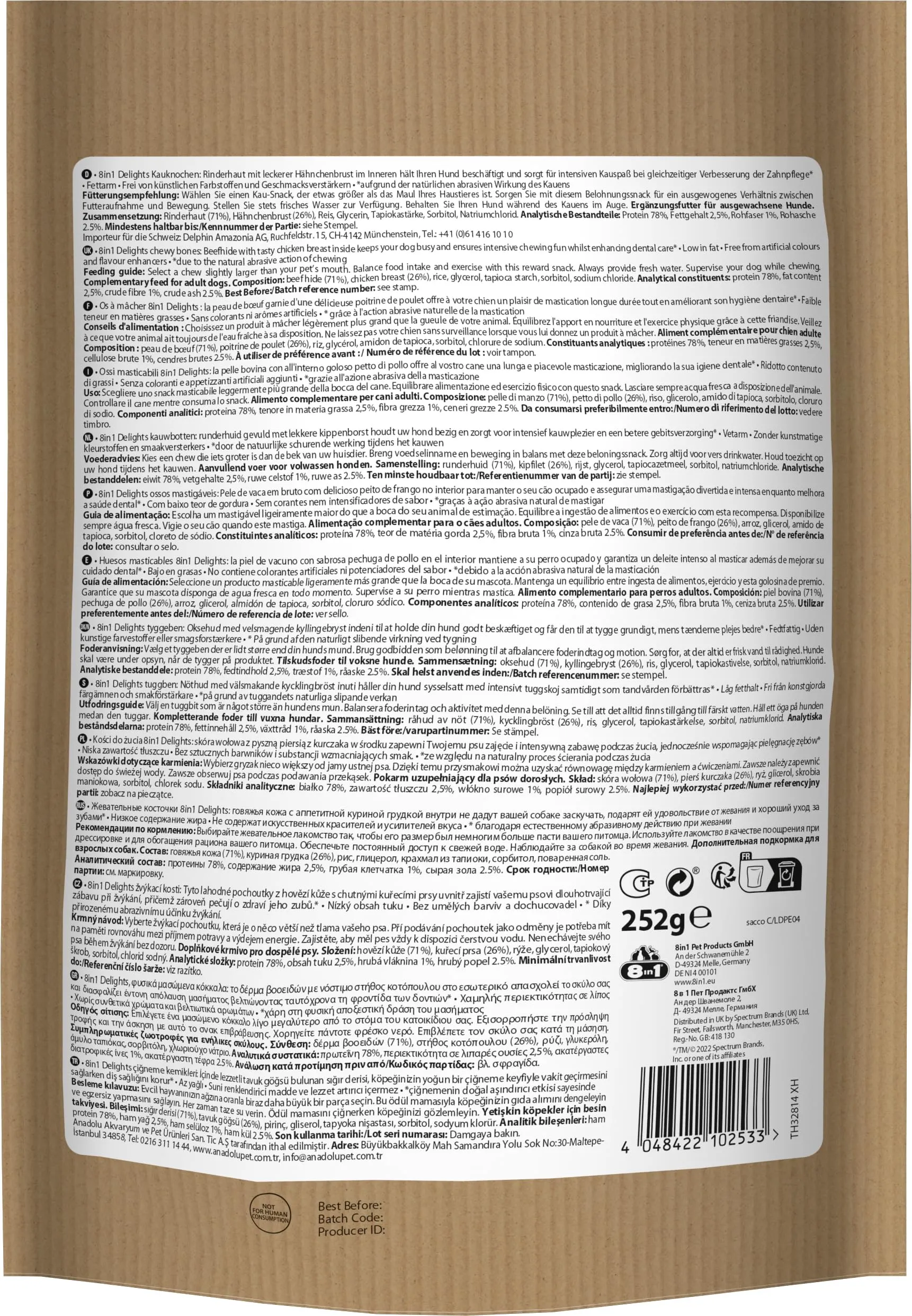 8in1 Delights Chicken Bones XS, 21 Pezzi - immagine 8