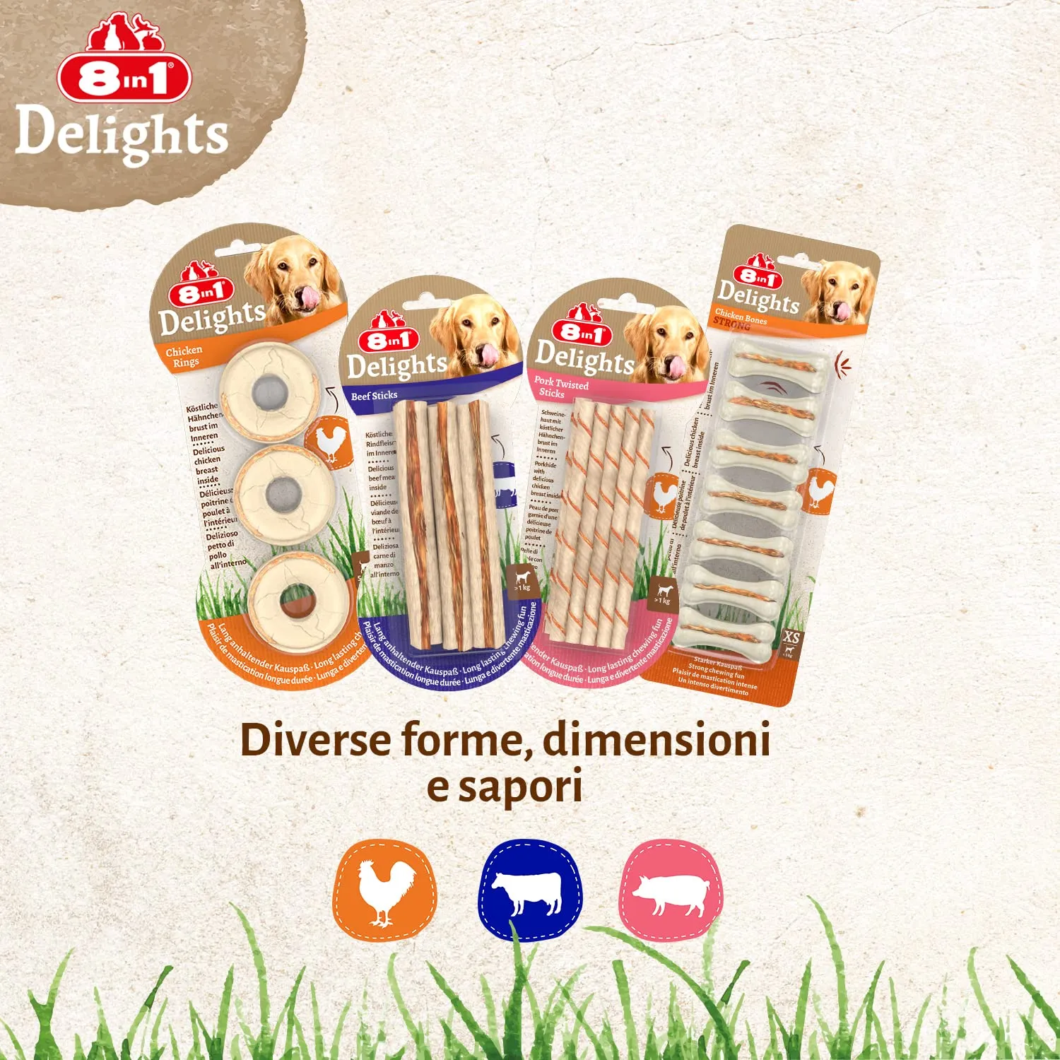 8in1 Delights Chicken Bone S - 6 Pezzi - immagine 8
