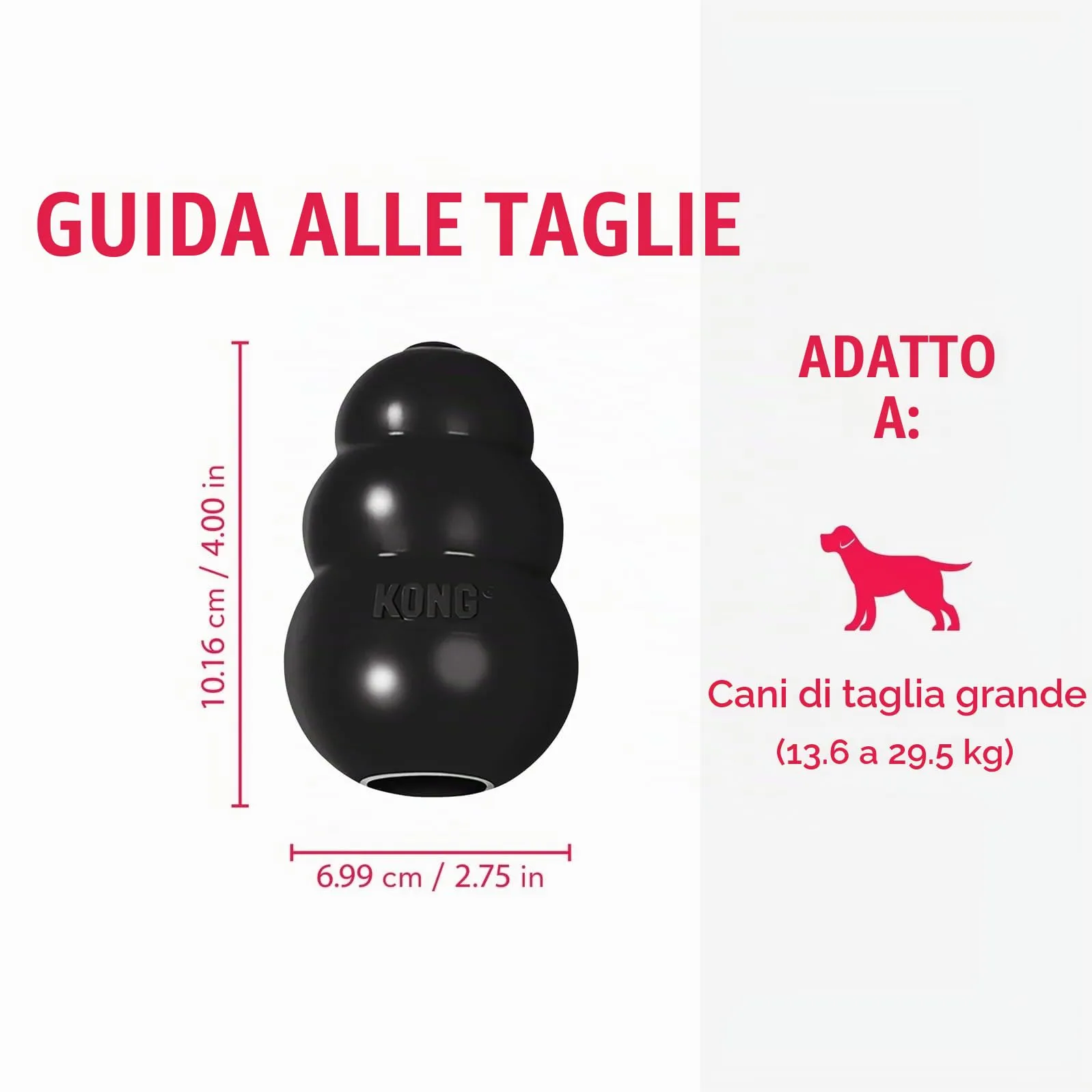 KONG Extreme Giocattolo da Masticare Riempibile per Cani, Large - immagine 4