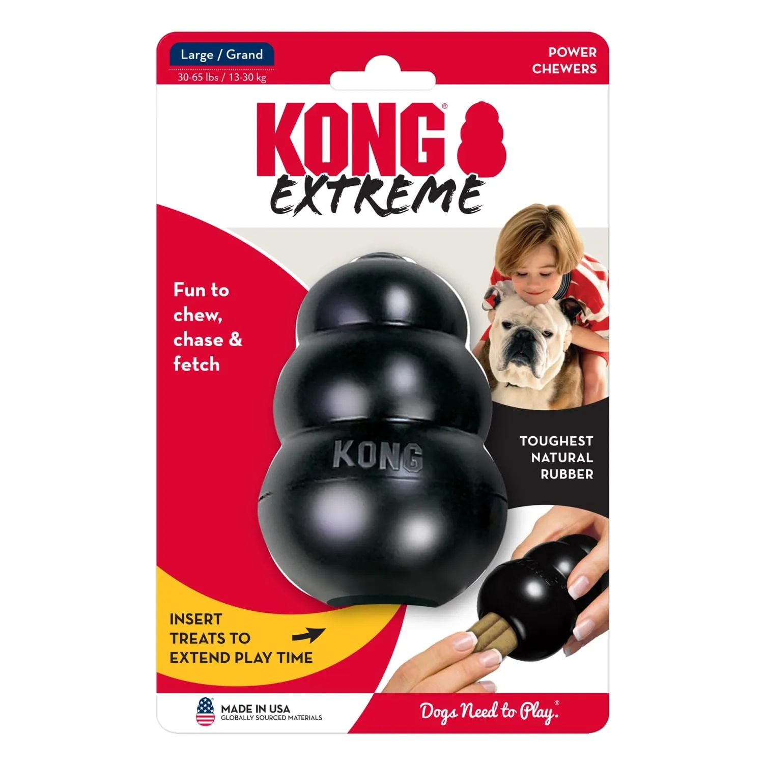 KONG Extreme Giocattolo da Masticare Riempibile per Cani, Large - immagine 9