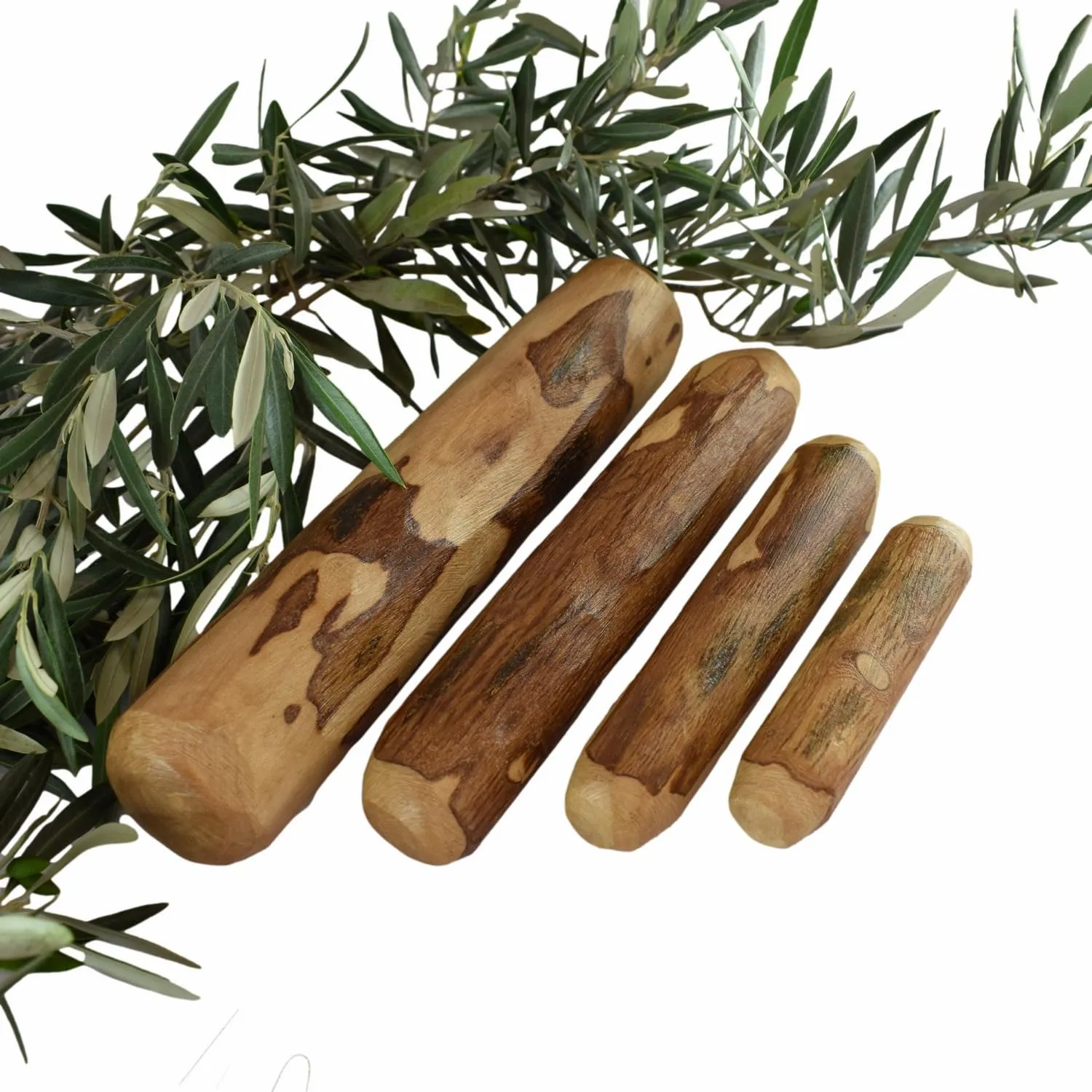ARTISAN GIFT CO Legno di ulivo per cane, osso di legno naturale da masticare, 15 cm - immagine 2
