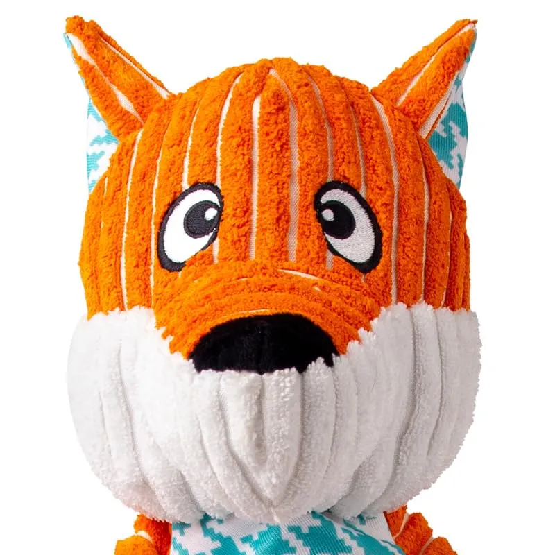 KONG Floppy Knots Giocattolo per cani in peluche e corda (Volpe, Extra Large) - immagine 4