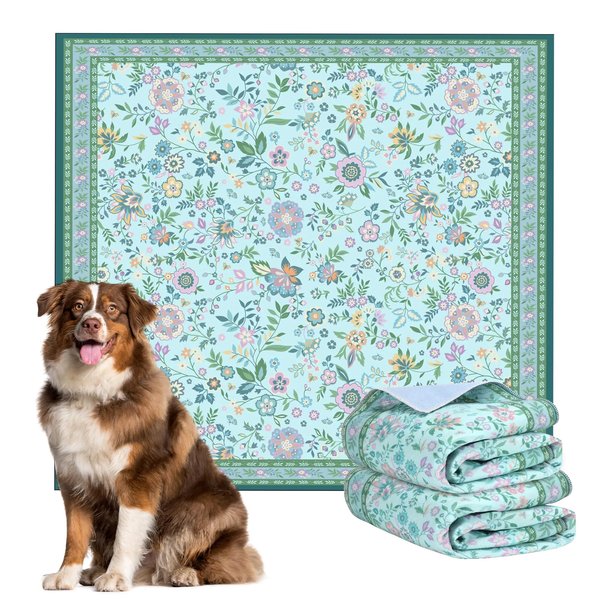 BaoDan Traversine Lavabili per Cani, Assorbenti, 122x122cm, 2 Pezzi - immagine 1