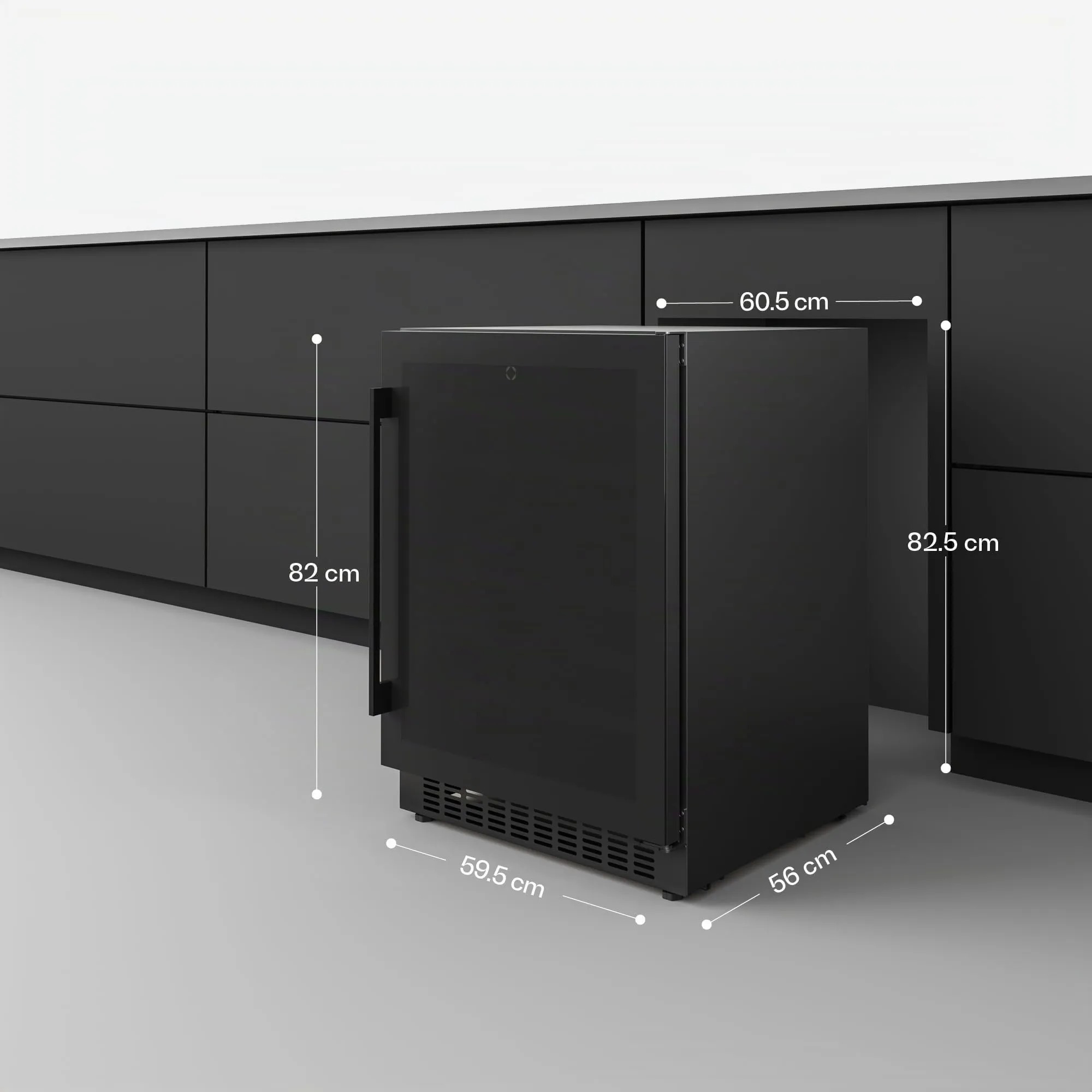 Klarstein Velaire Cantinetta per Vino Doppia Temperatura, 46 Bottiglie, 2 Zone 5-22°C, LED, Touch, Ripiani in Legno, UV, 41 dB - immagine 7
