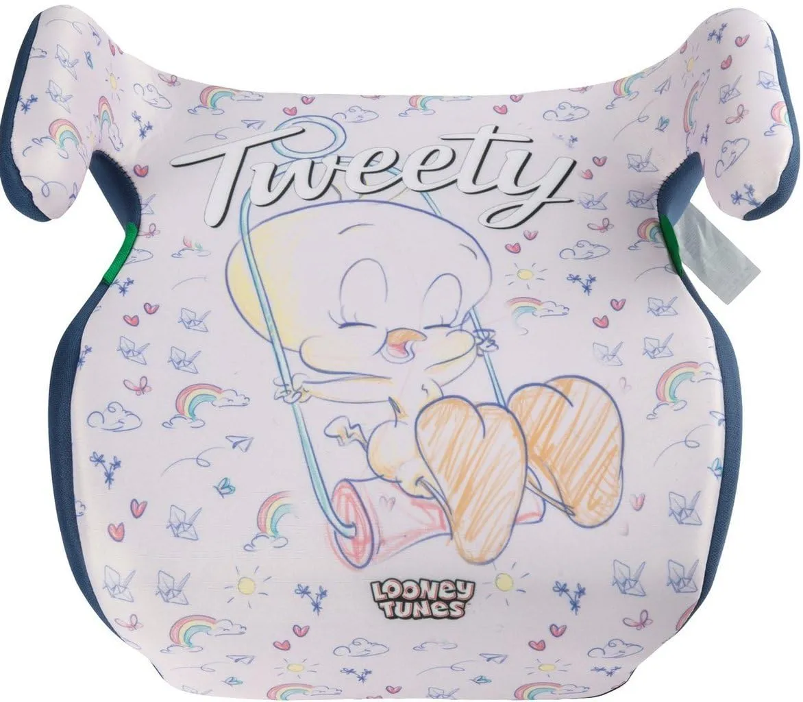 Tataway Seggiolino Alzatina Auto Bimbi Warner Bros Tweety i-Size ECE R129, 126-150 cm, 22-36 kg, Gruppo 3 - immagine 3