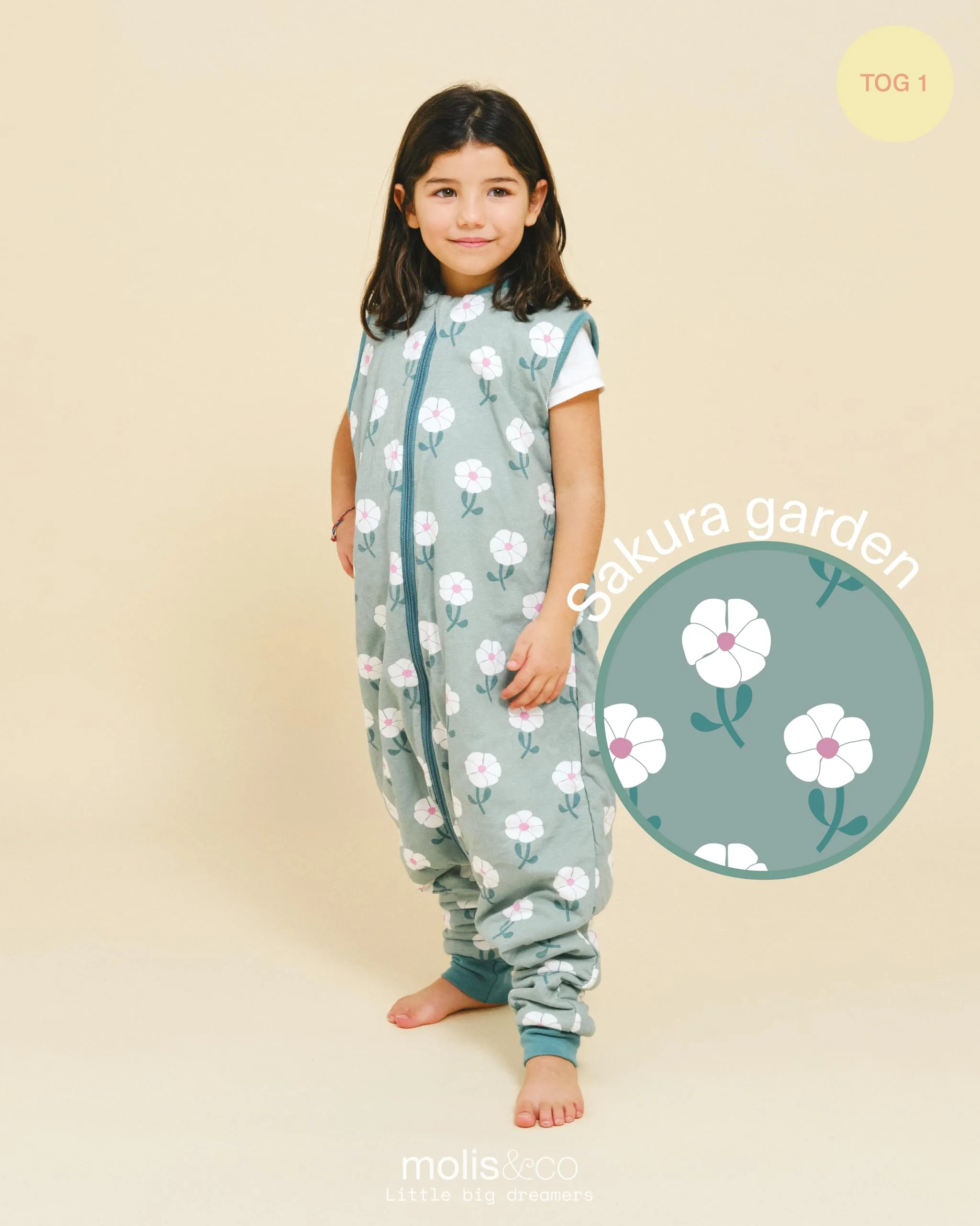 molis & co Sacco Nanna con piedini 1 tog Sakura Garden 100% Cotone (3 anni) - immagine 4