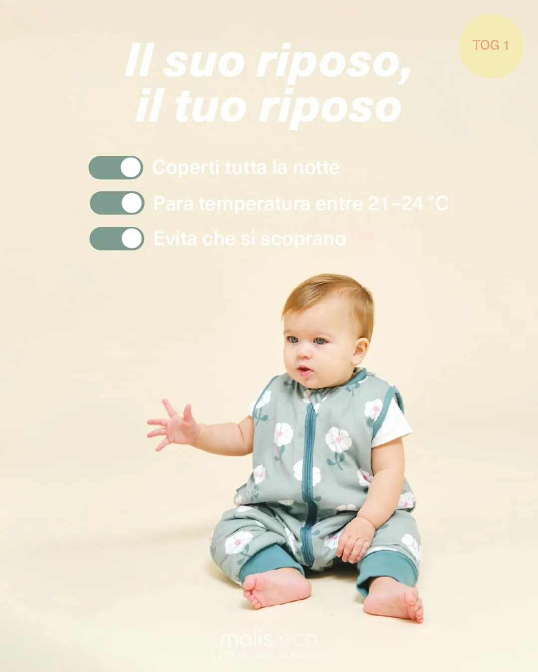 molis & co Sacco Nanna con piedini 1 tog Sakura Garden 100% Cotone (3 anni) - immagine 5