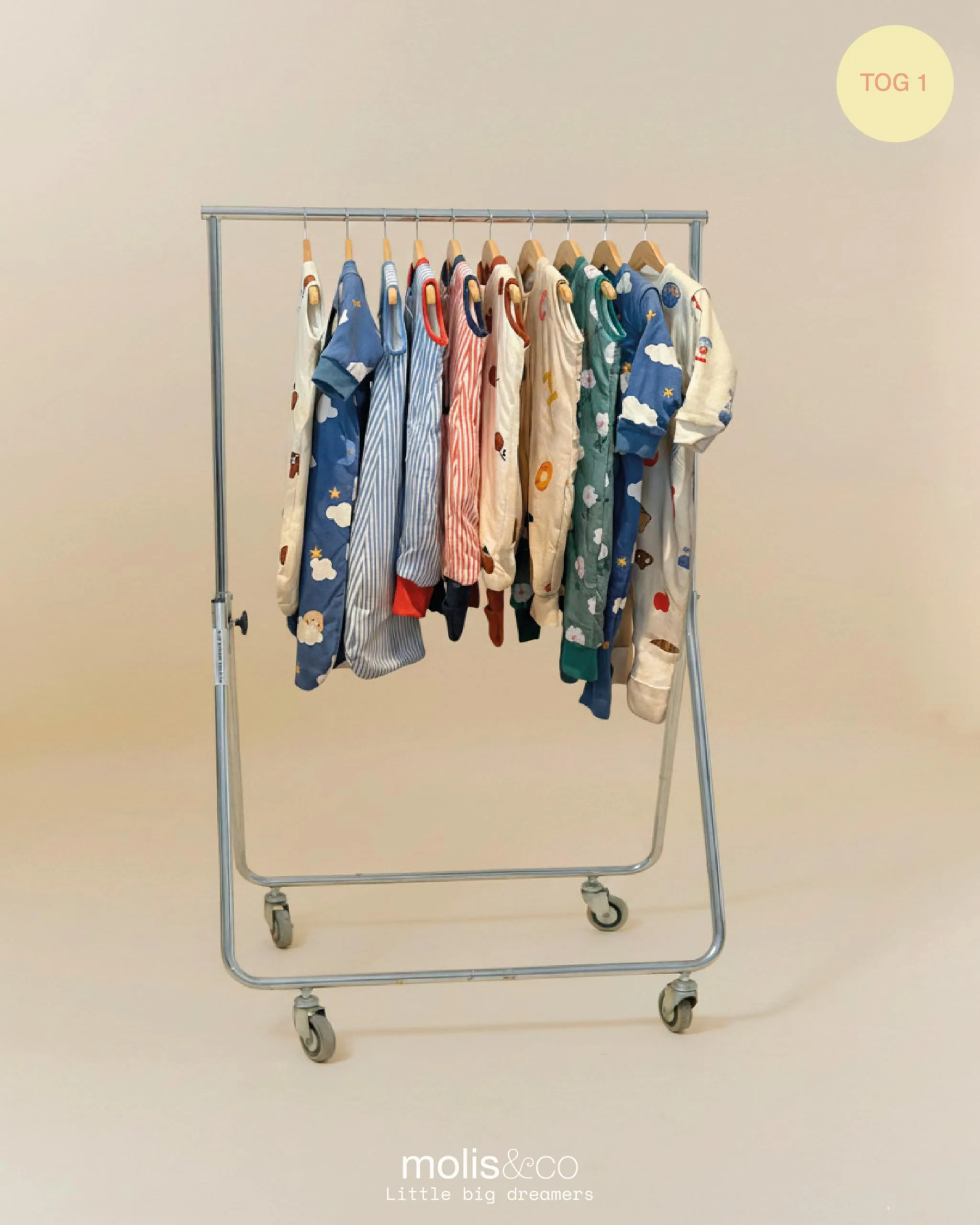 molis & co Sacco Nanna con piedini, 1 Tog, 100% Cotone Oeko-TEX 100, ABC, 4 anni - immagine 9