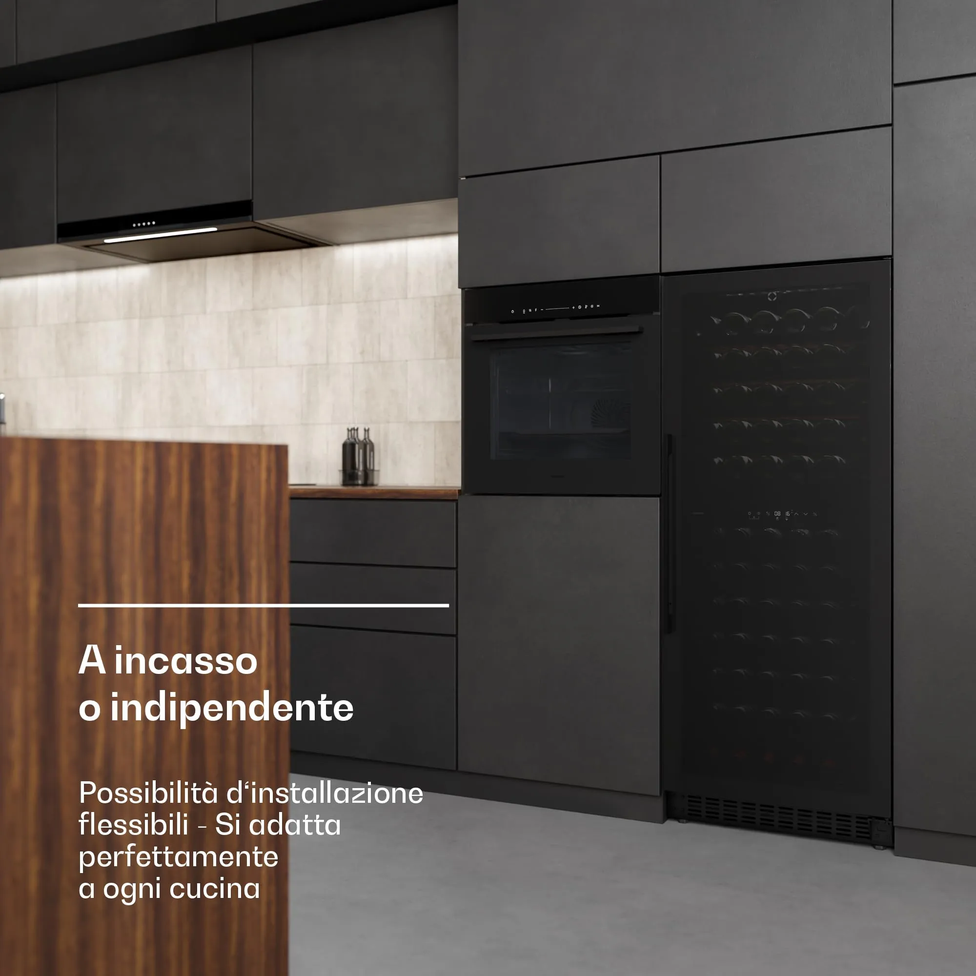 Klarstein Velaire Cantinetta per Vino Doppia Temperatura JCF-320S, 122 Bottiglie, 2 Zone, LED, Touch, UV - immagine 2