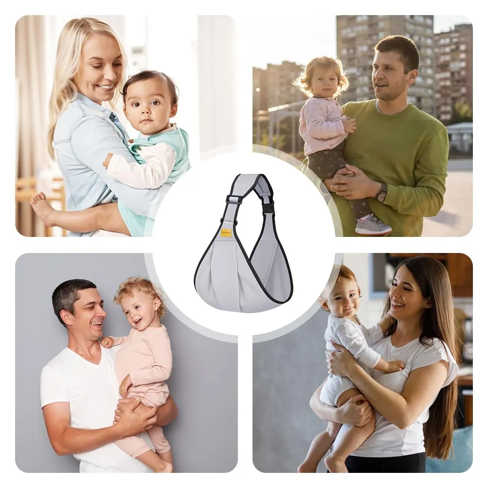 AOOWU Fascia Porta Bambino Ergonomica Regolabile, per Neonati 0-36 Mesi, max 25 Kg - immagine 7