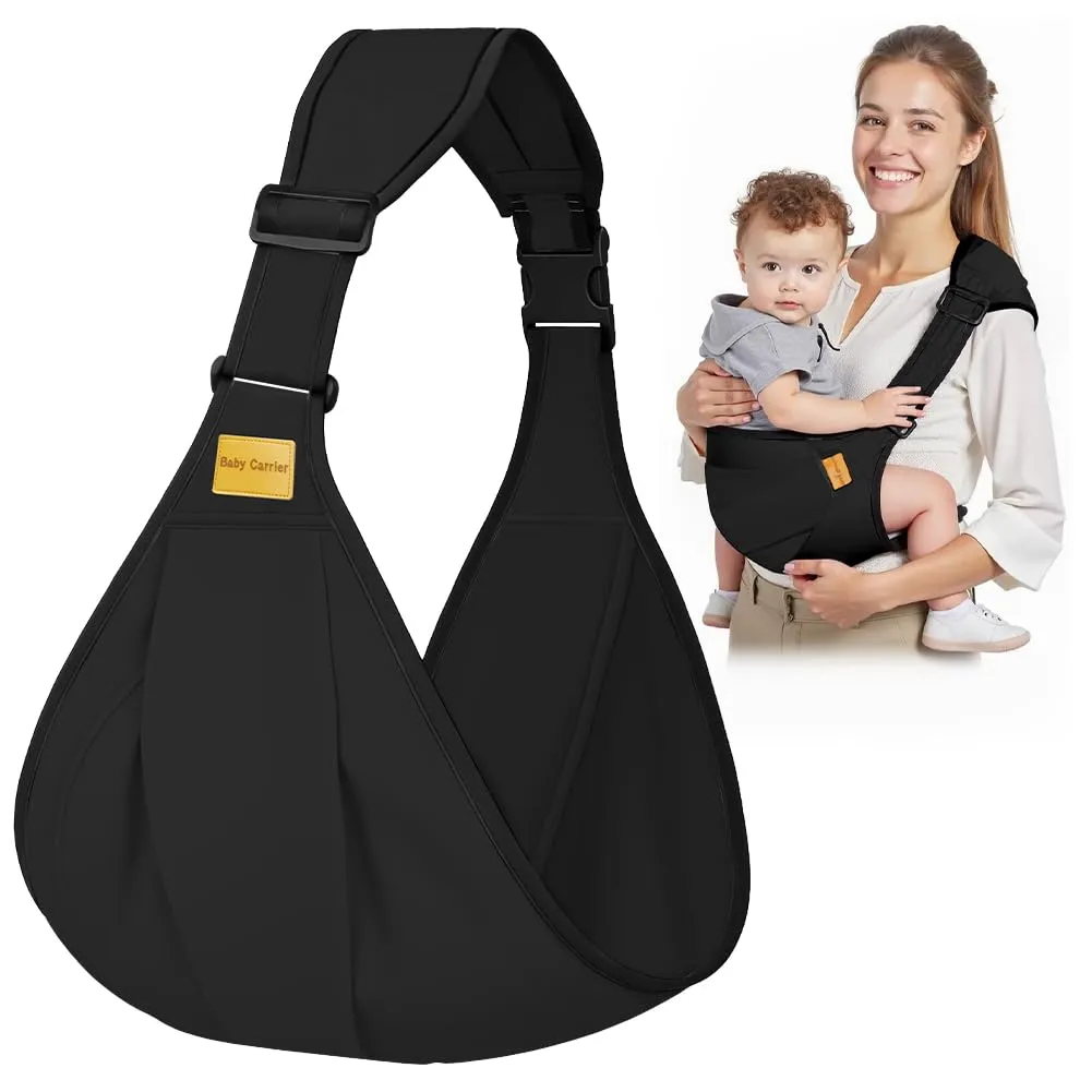 AOOWU Fascia Porta Bambino Ergonomica, Marsupio Regolabile per Neonati 0-36 Mesi, fino a 25 Kg - immagine 1