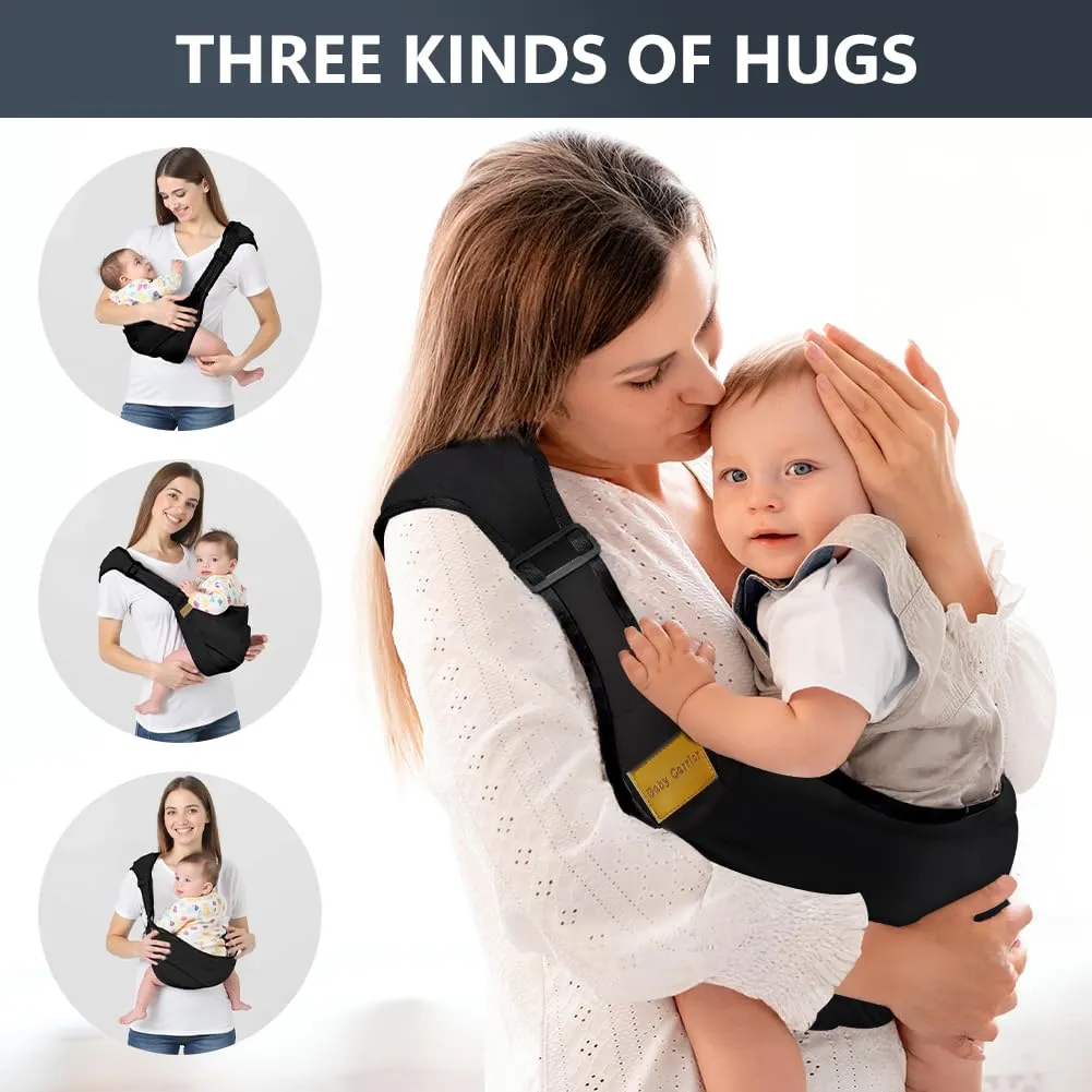 AOOWU Fascia Porta Bambino Ergonomica, Marsupio Regolabile per Neonati 0-36 Mesi, fino a 25 Kg - immagine 4