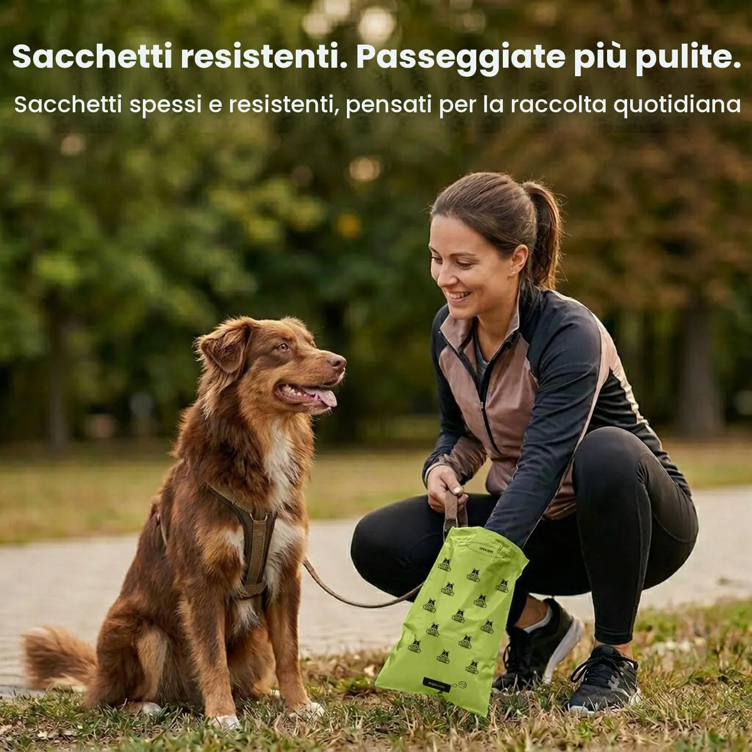 Pogi's Pet Supplies sacchetti igienici per cani senza profumo, 150 pezzi (10 rotoli) - immagine 3