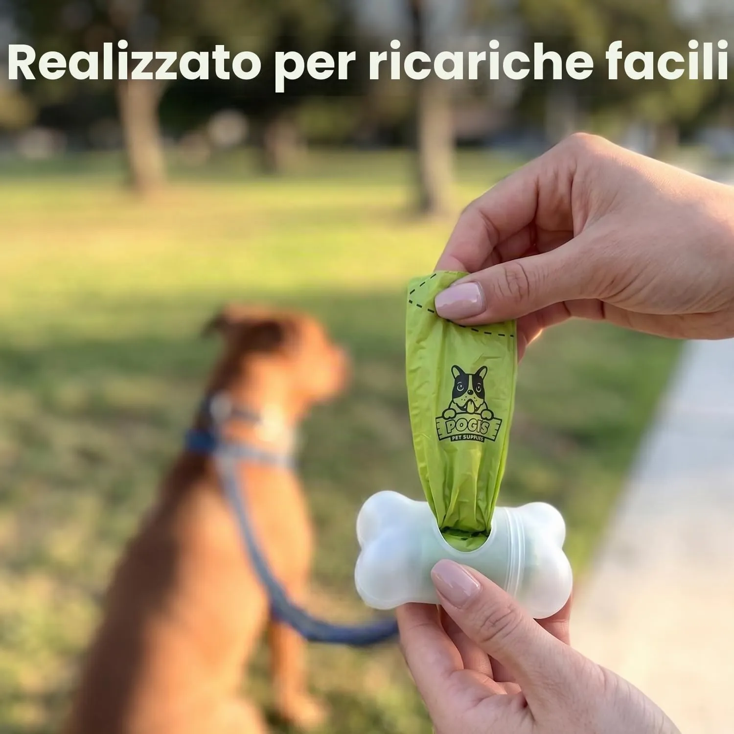 Pogi's Pet Supplies sacchetti igienici per cani senza profumo, 150 pezzi (10 rotoli) - immagine 7
